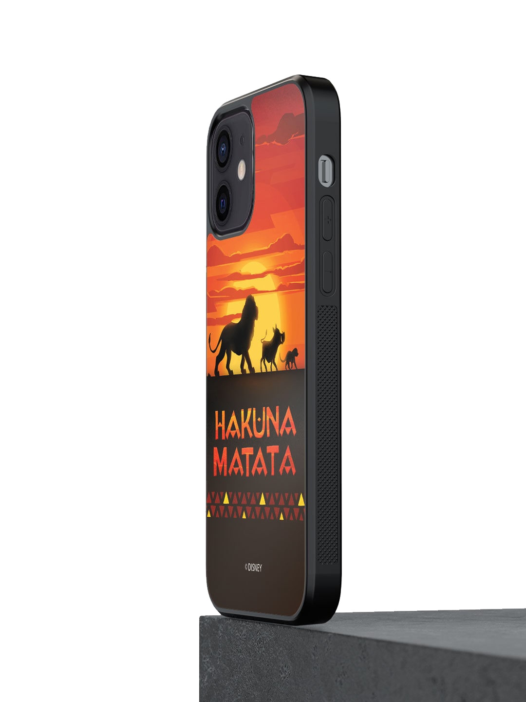 

macmerise Hakuna Matata Printed iPhone 12 Back Case, Orange