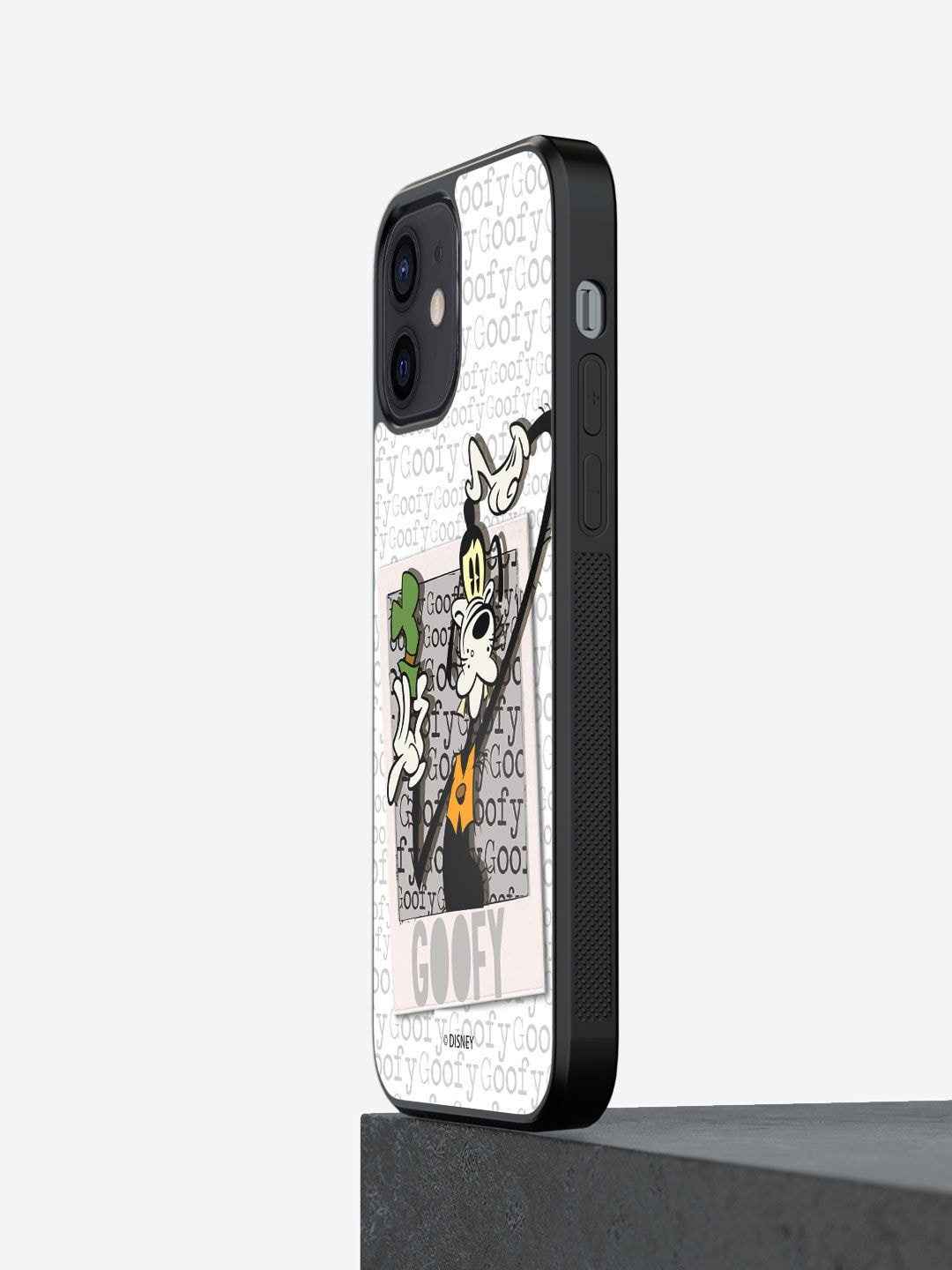 

macmerise White & Black Hello Mr Goofy Design iPhone 12 Bumper Back Case