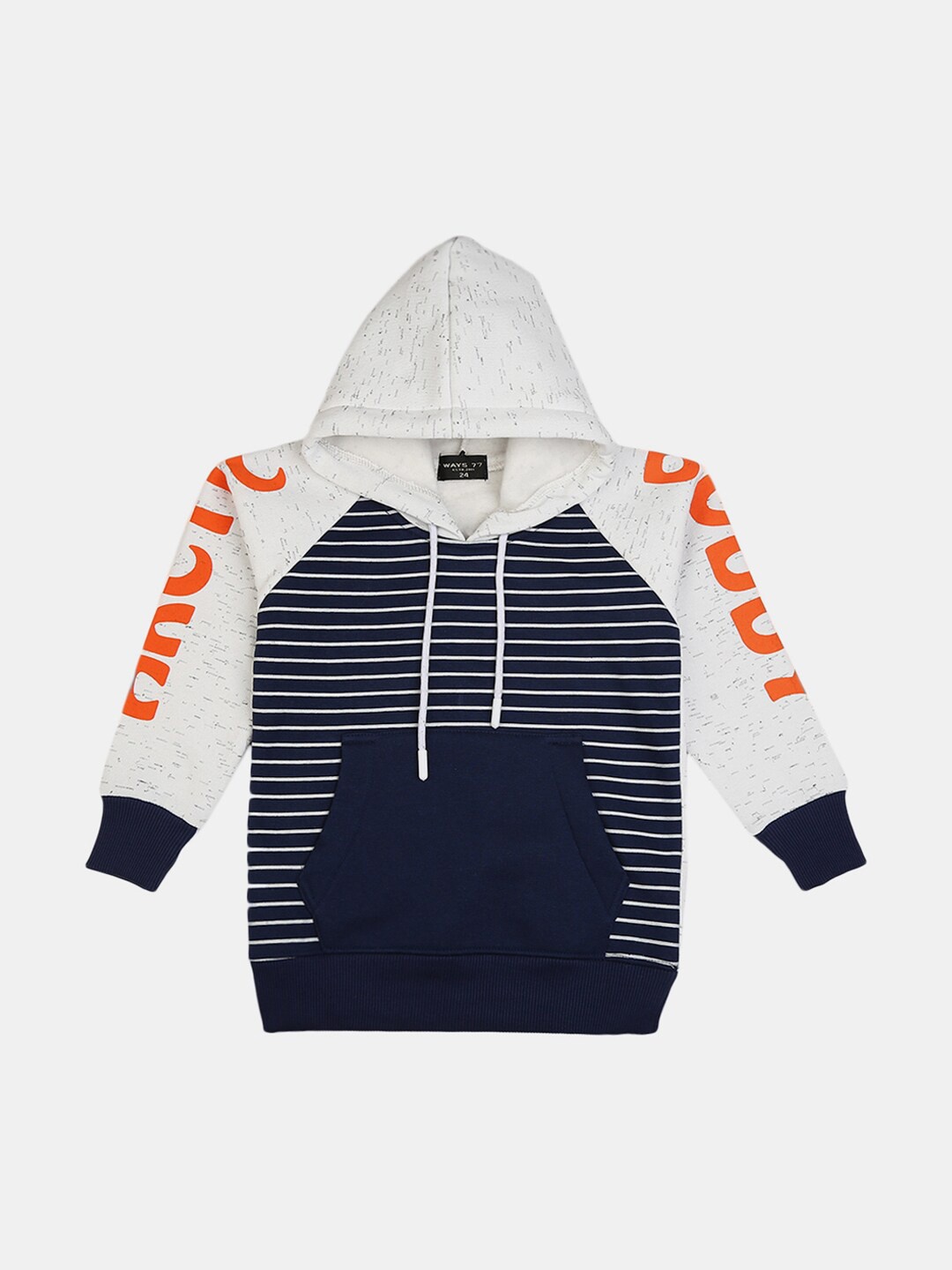 

V-Mart Boys Grey Navy Blue Striped Tailored Jacket