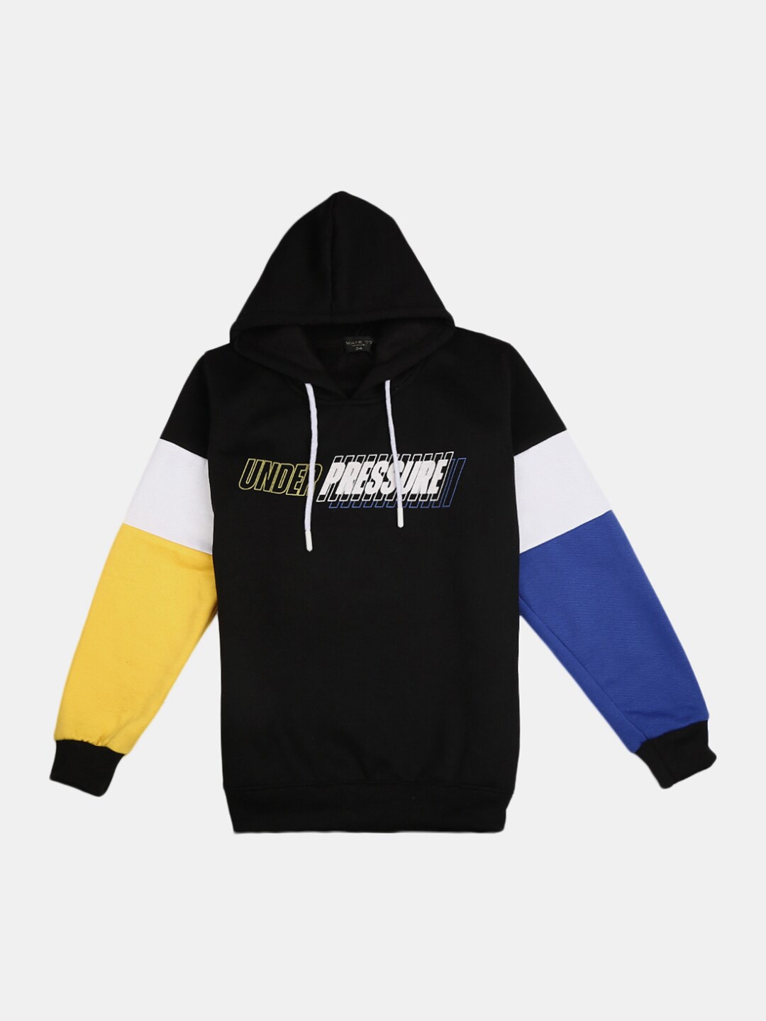 

V-Mart Boys Black Yellow Colourblocked Tailored Jacket