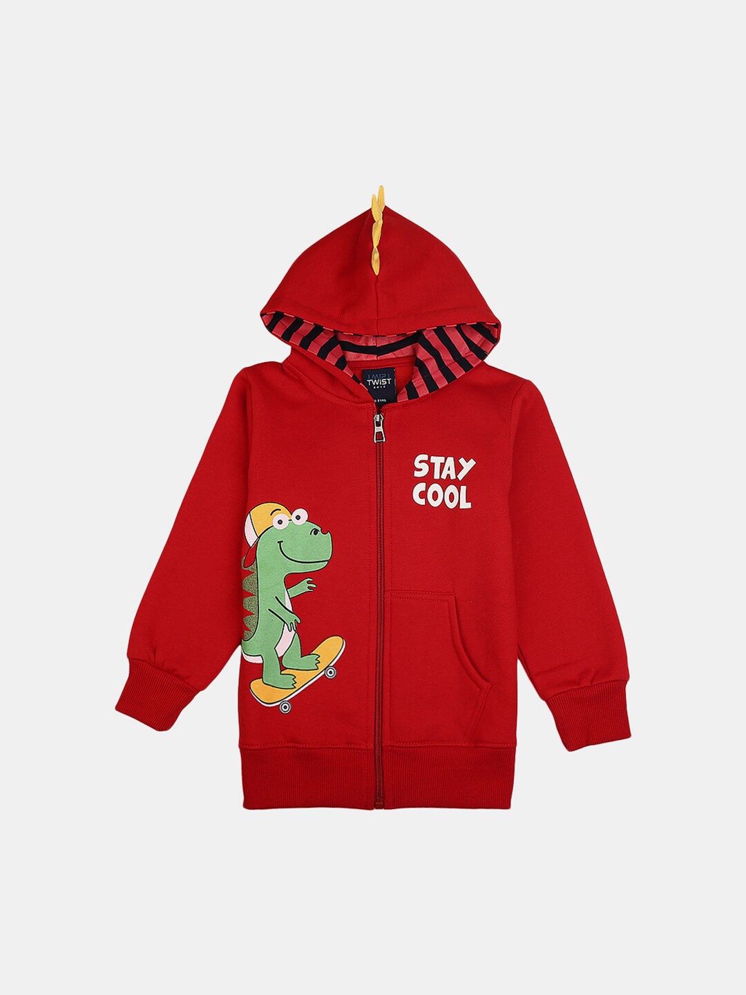 

V-Mart Boys Red Printed Cotton T-shirt