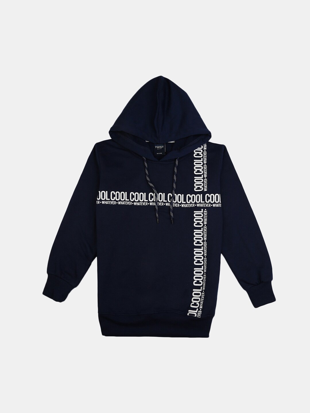 

V-Mart Boys Navy Blue Typography Printed T-shirt