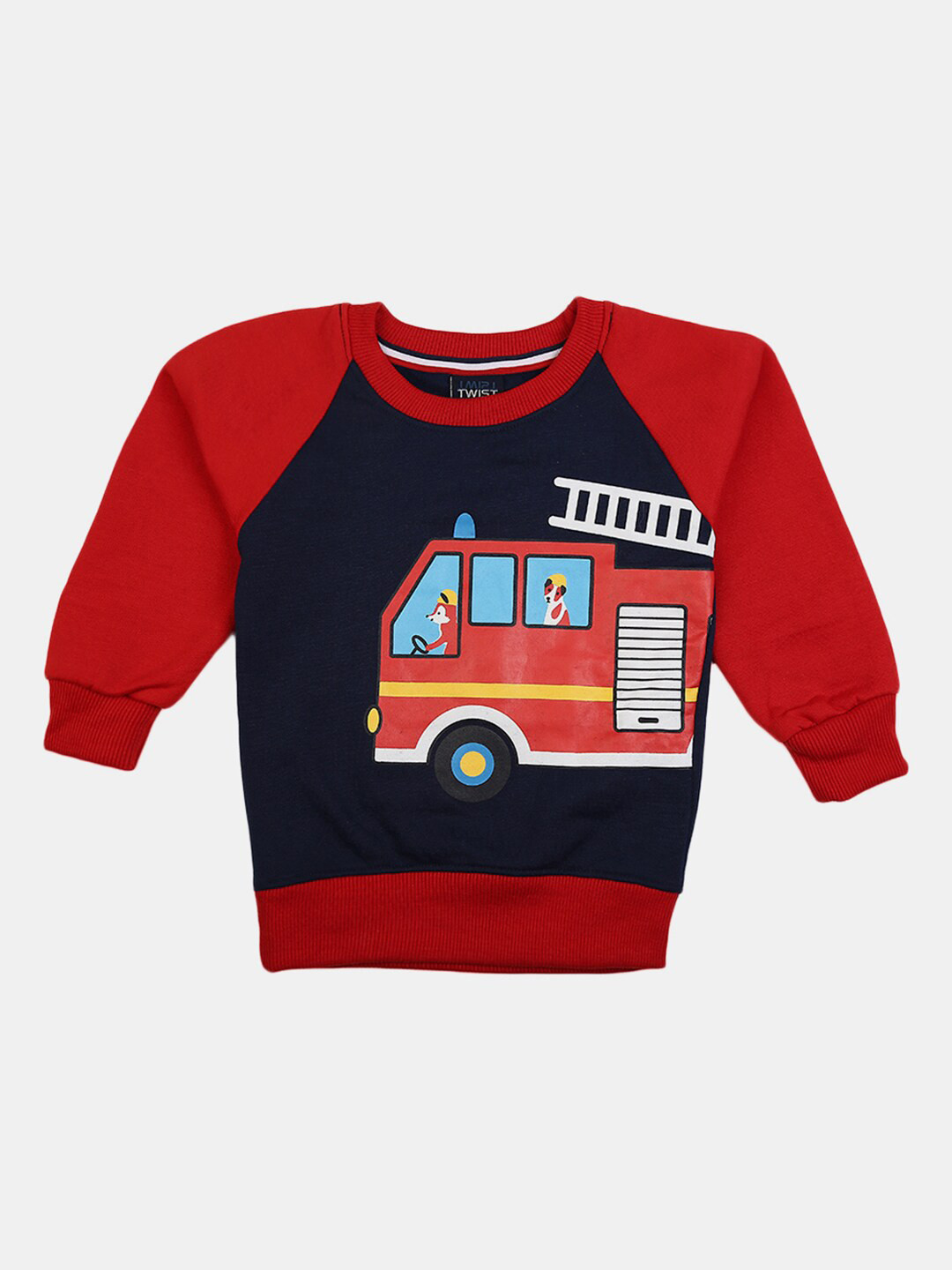 

V-Mart Boys Navy Blue Printed Sweatshirt