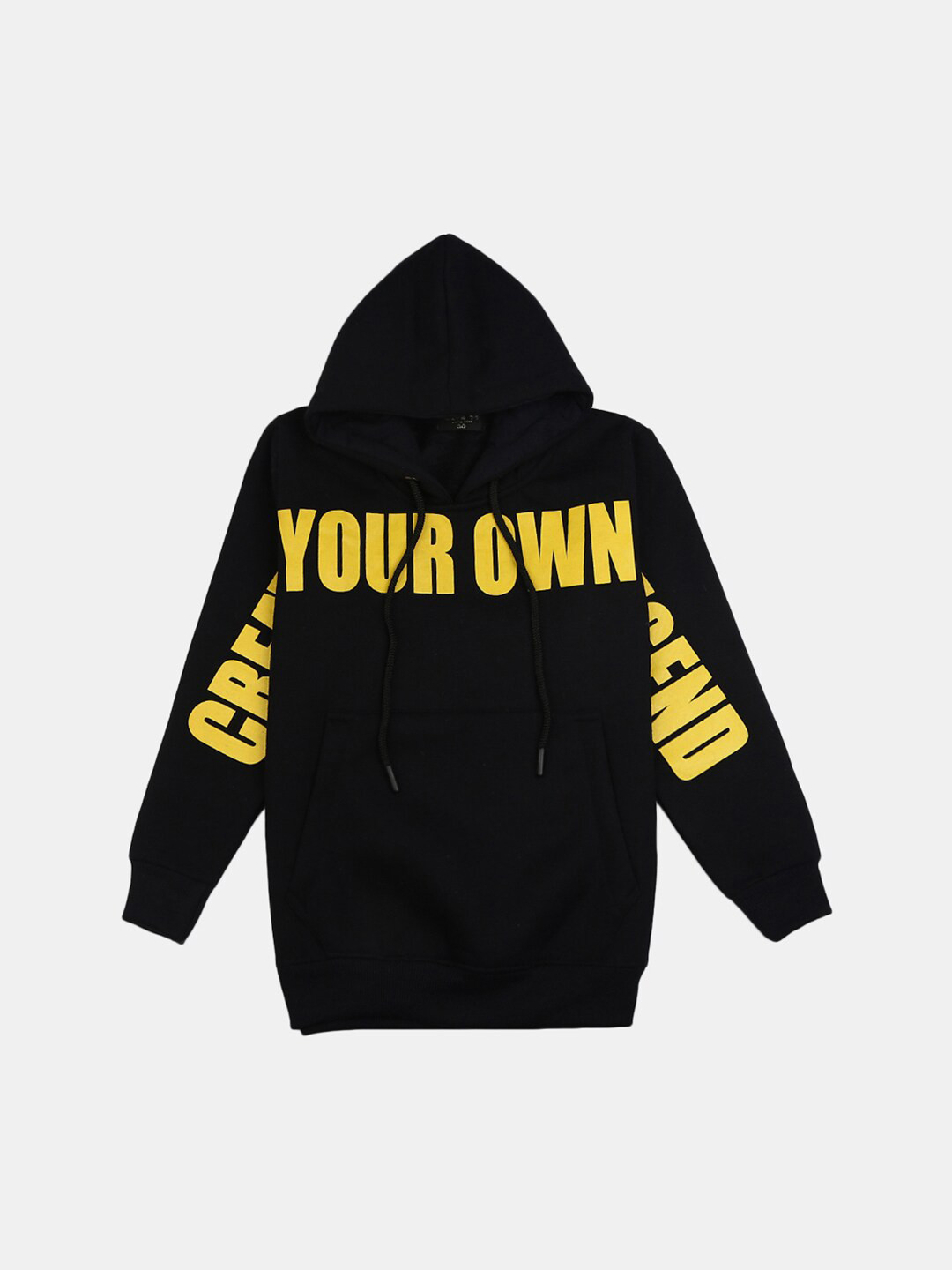

V-Mart Boys Navy Blue Printed Hooded Sweatshirt