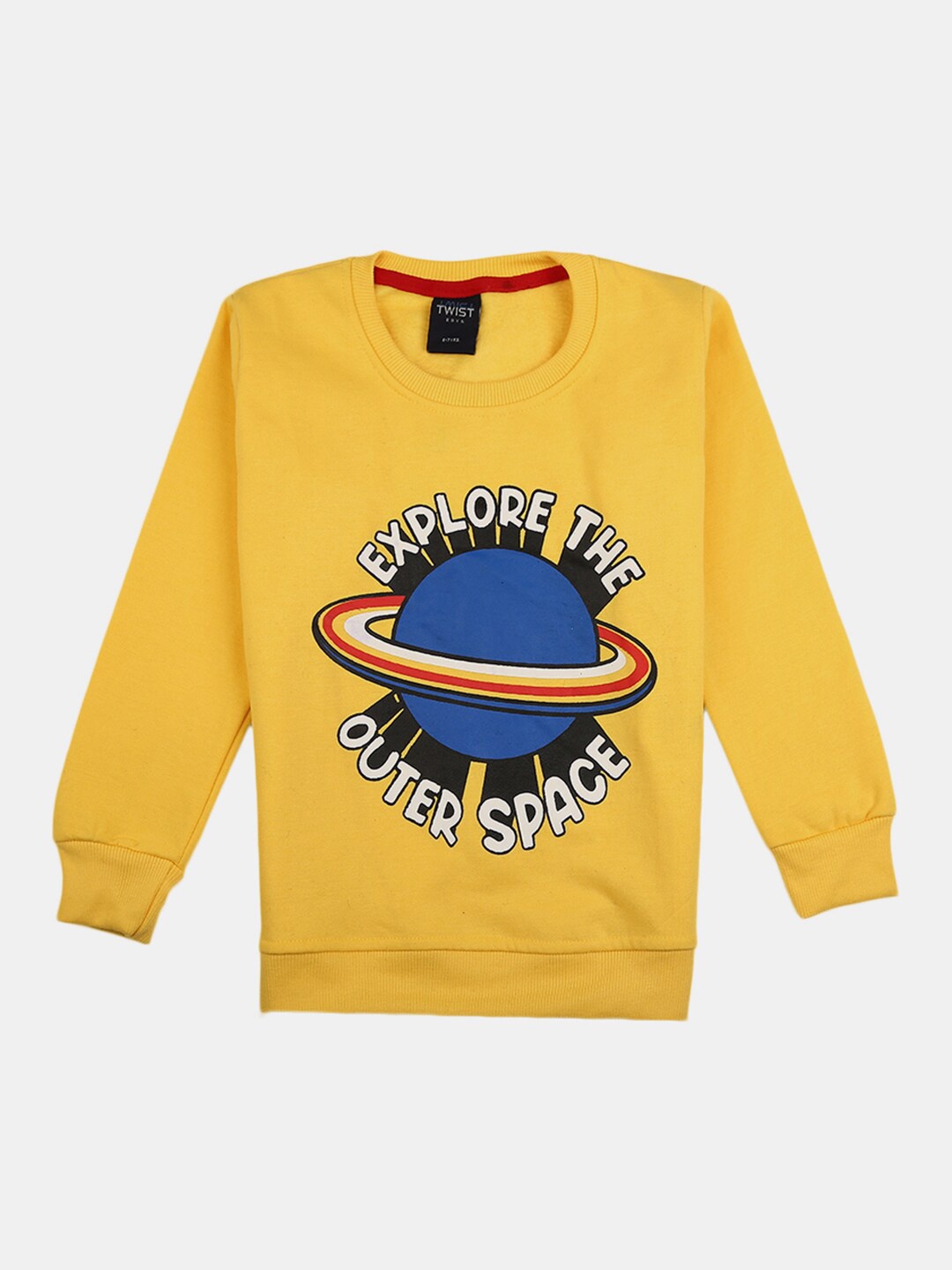 

V-Mart Boys Yellow Printed T-shirt