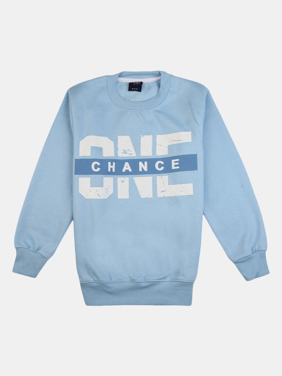 

V-Mart Boys Blue Printed Hooded Cotton Sweatshirt