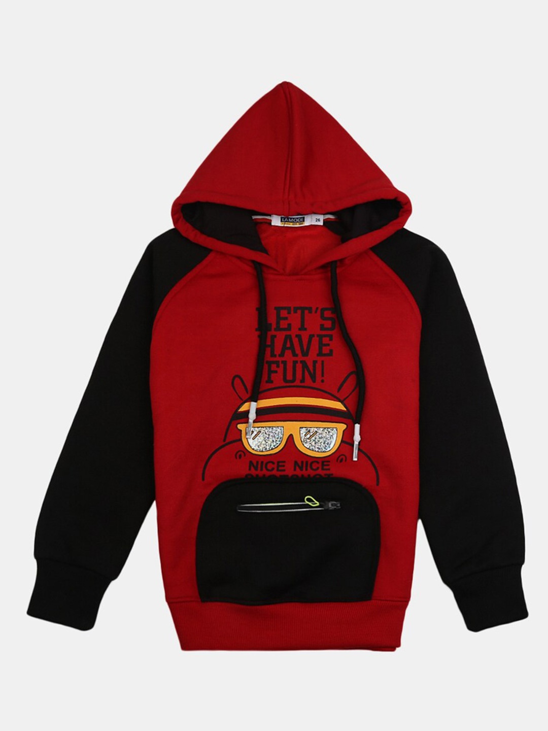 

V-Mart Boys Red Printed Cotton T-shirt