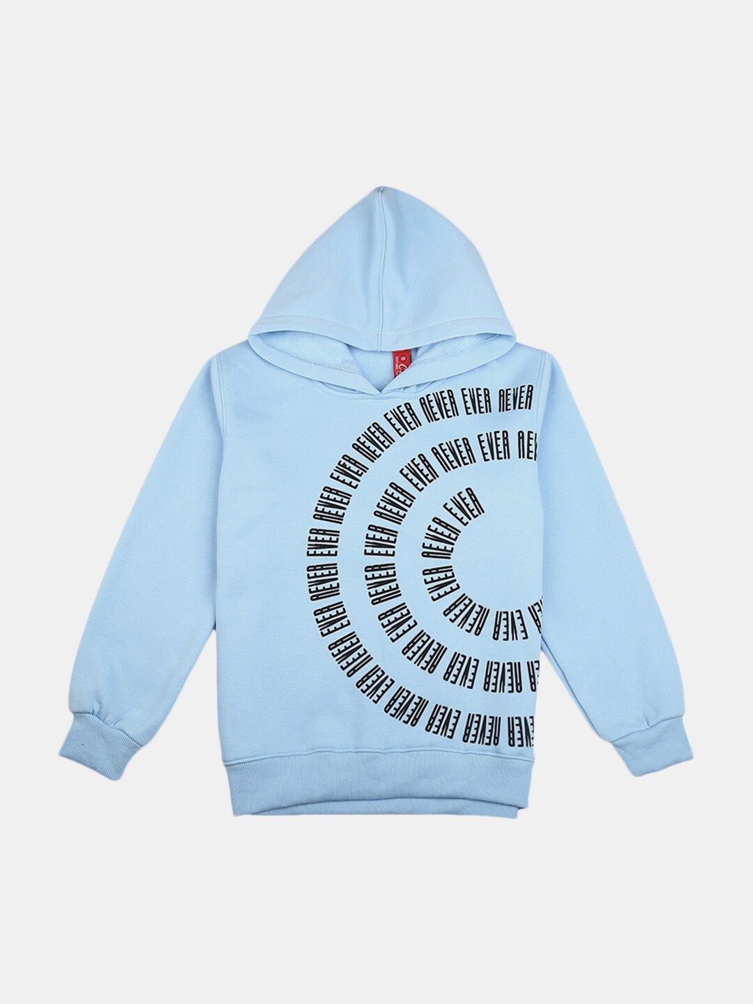

V-Mart Boys Blue Printed Hooded Sweatshirt
