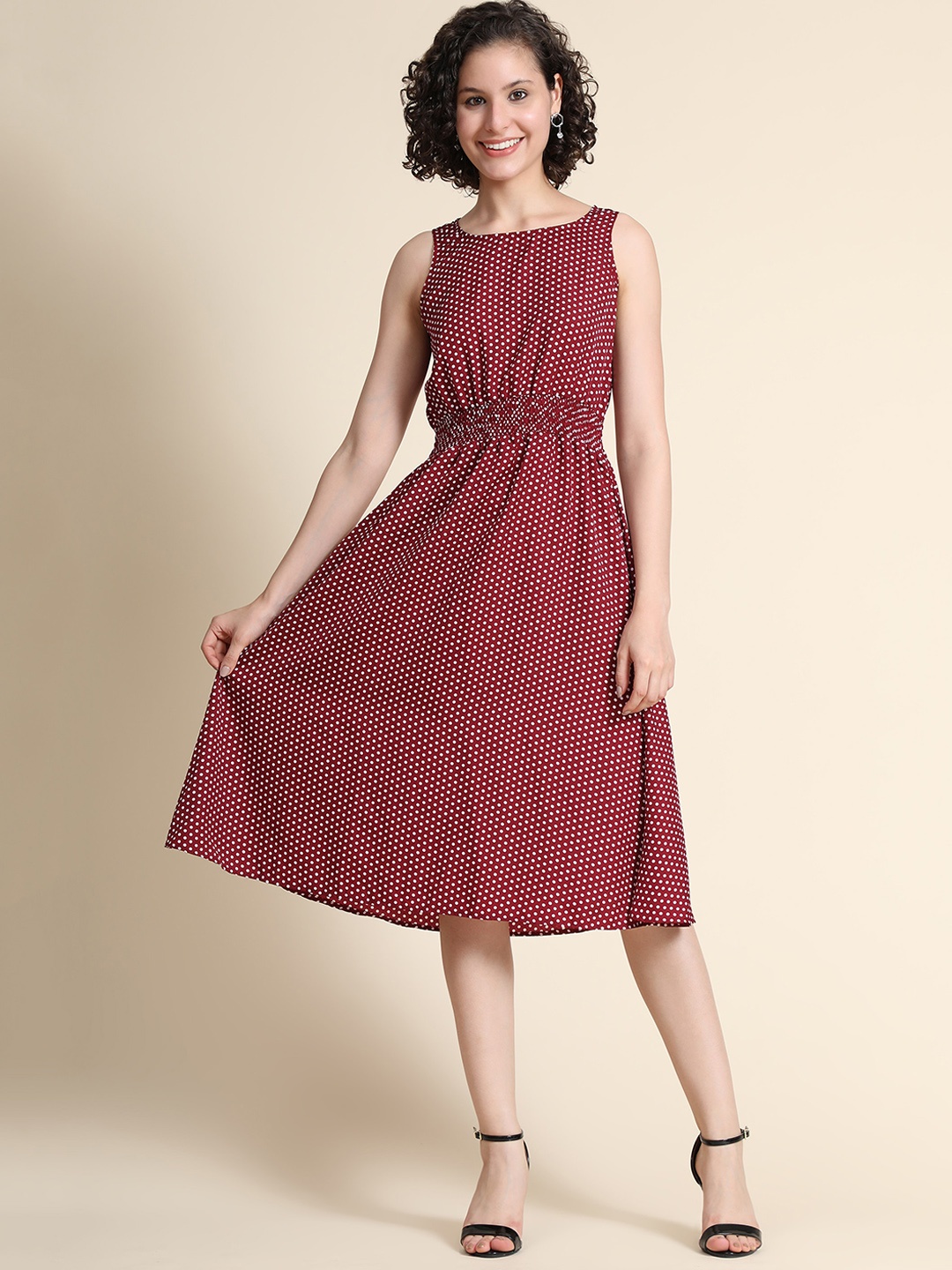 

KERI PERRY Women Maroon A-Line Dress