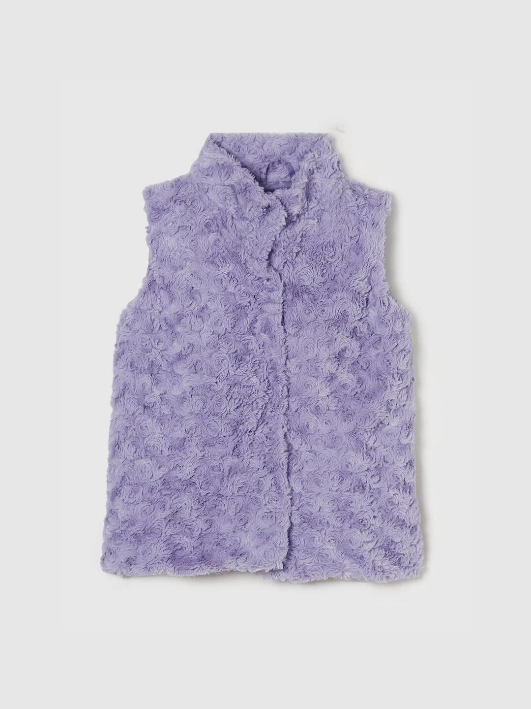 

max Girls Purple Floral Windcheater Puffer Jacket