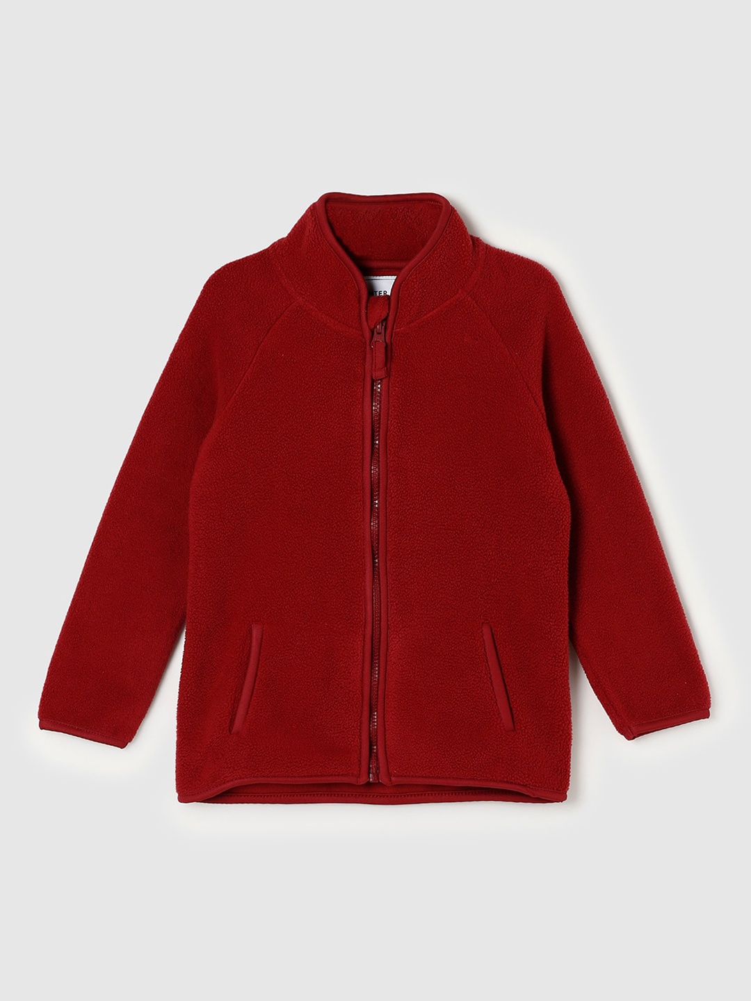 

max Girls Maroon Cardigan with Zip Detail Detail