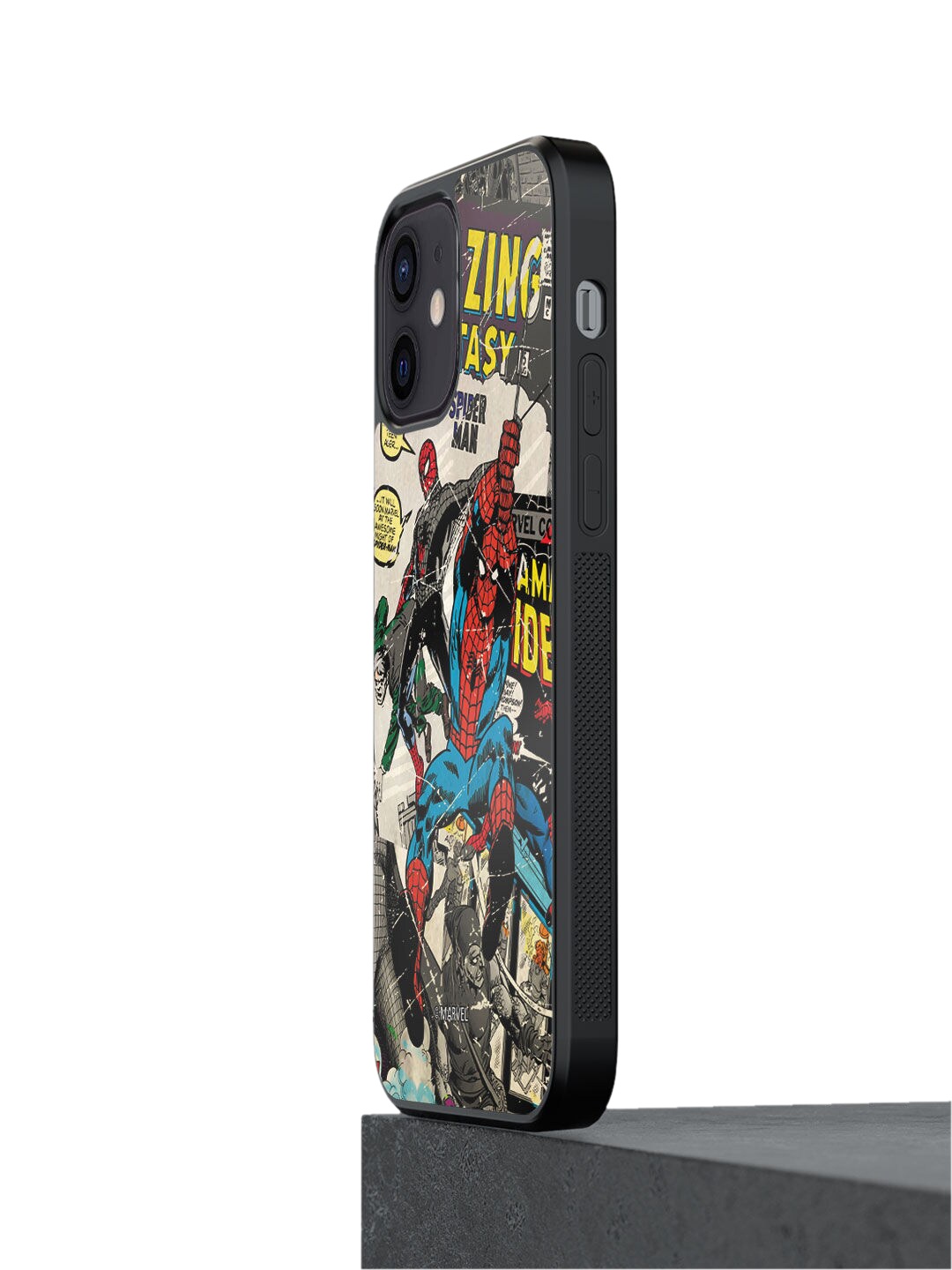 

macmerise Black & Red Spiderman iPhone 12 Mini Bumper Phone Back Case