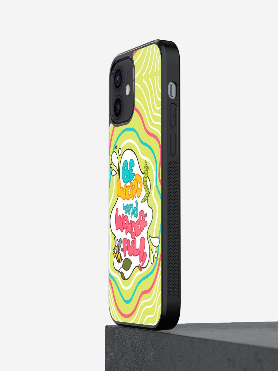 

macmerise Lime Green Printed iPhone 12 Mini Bumper Back Case