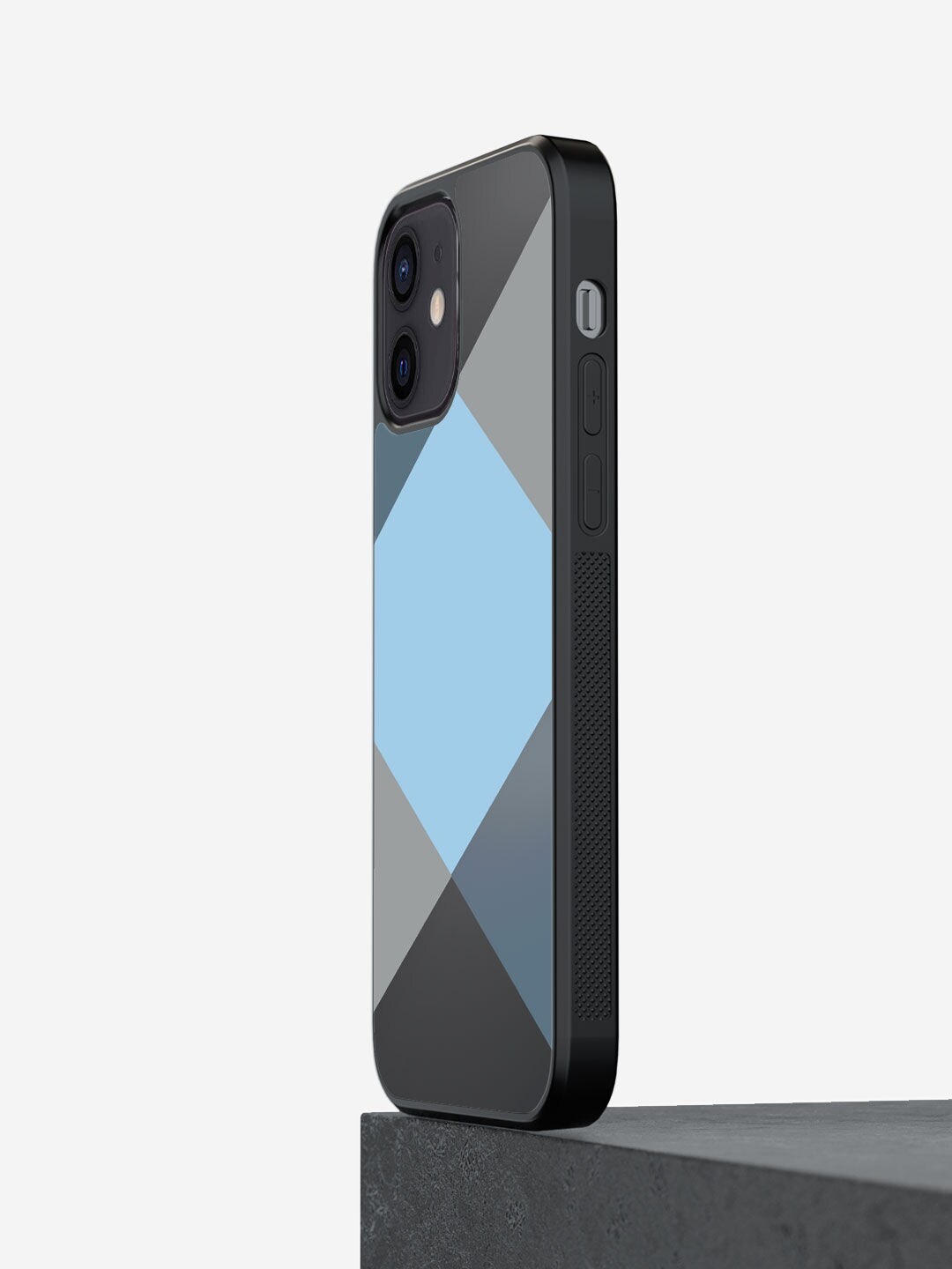 

macmerise Blue Colourblocked iPhone 12 Mini Back Case