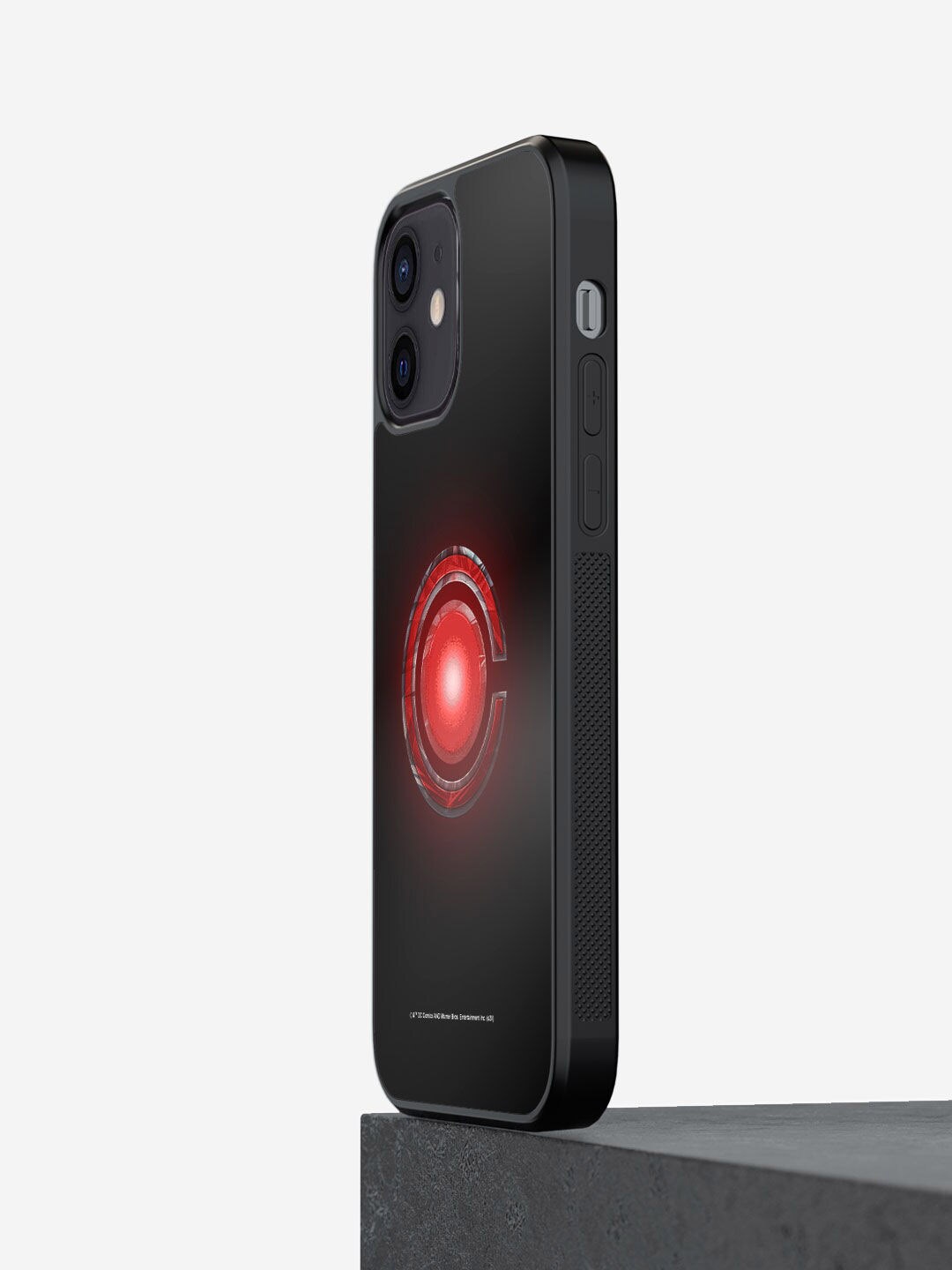 

macmerise Black & Red Printed iPhone 12 Mini Bumper Back Case