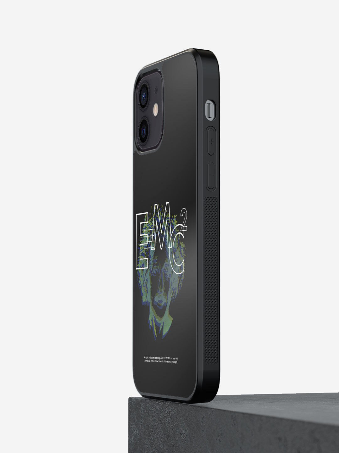 

macmerise Black Printed iPhone 12 Mini Bumper Back Case