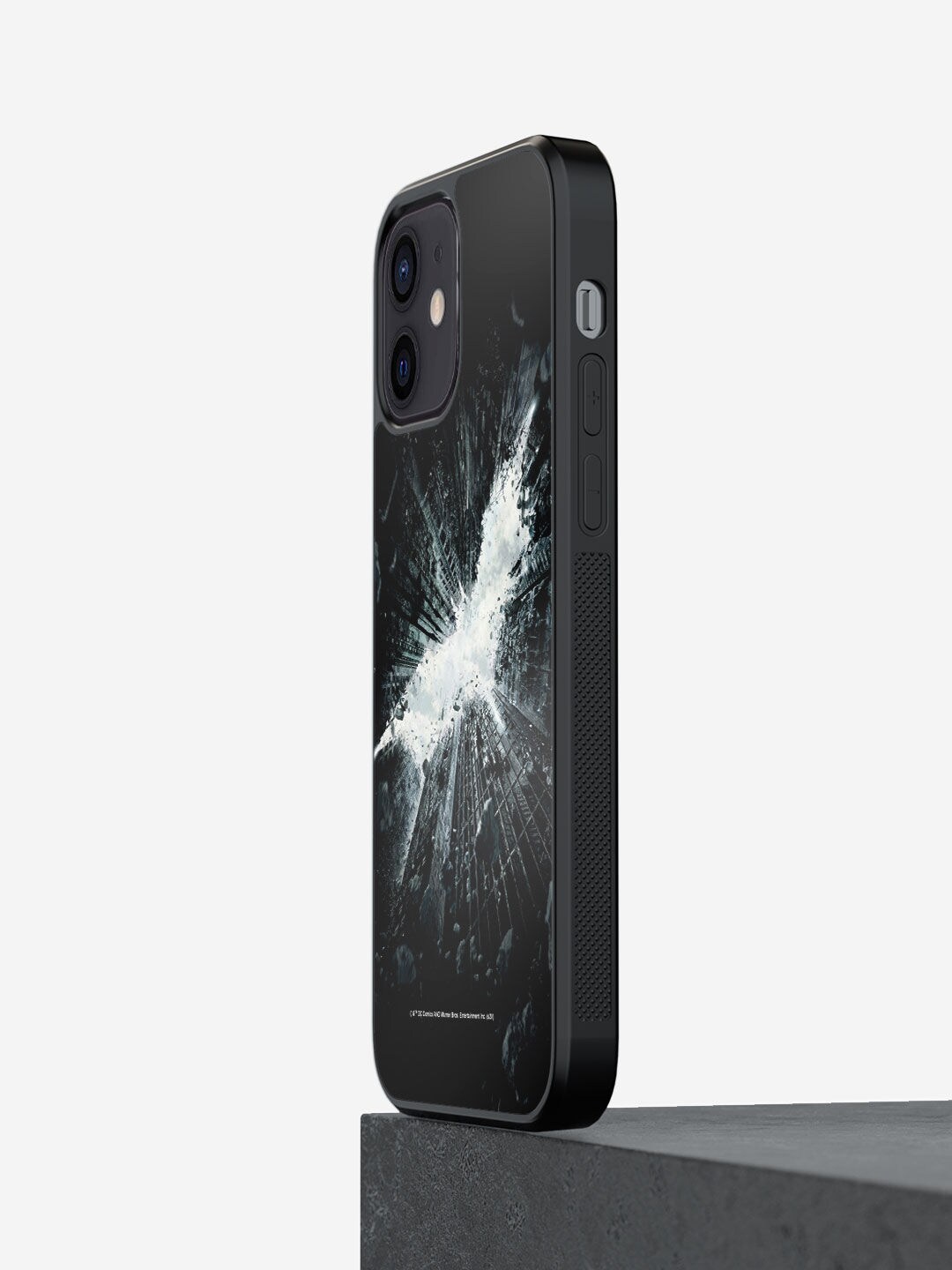 

macmerise Black & White Printed iPhone 12 Mini Bumper Phone Back Case