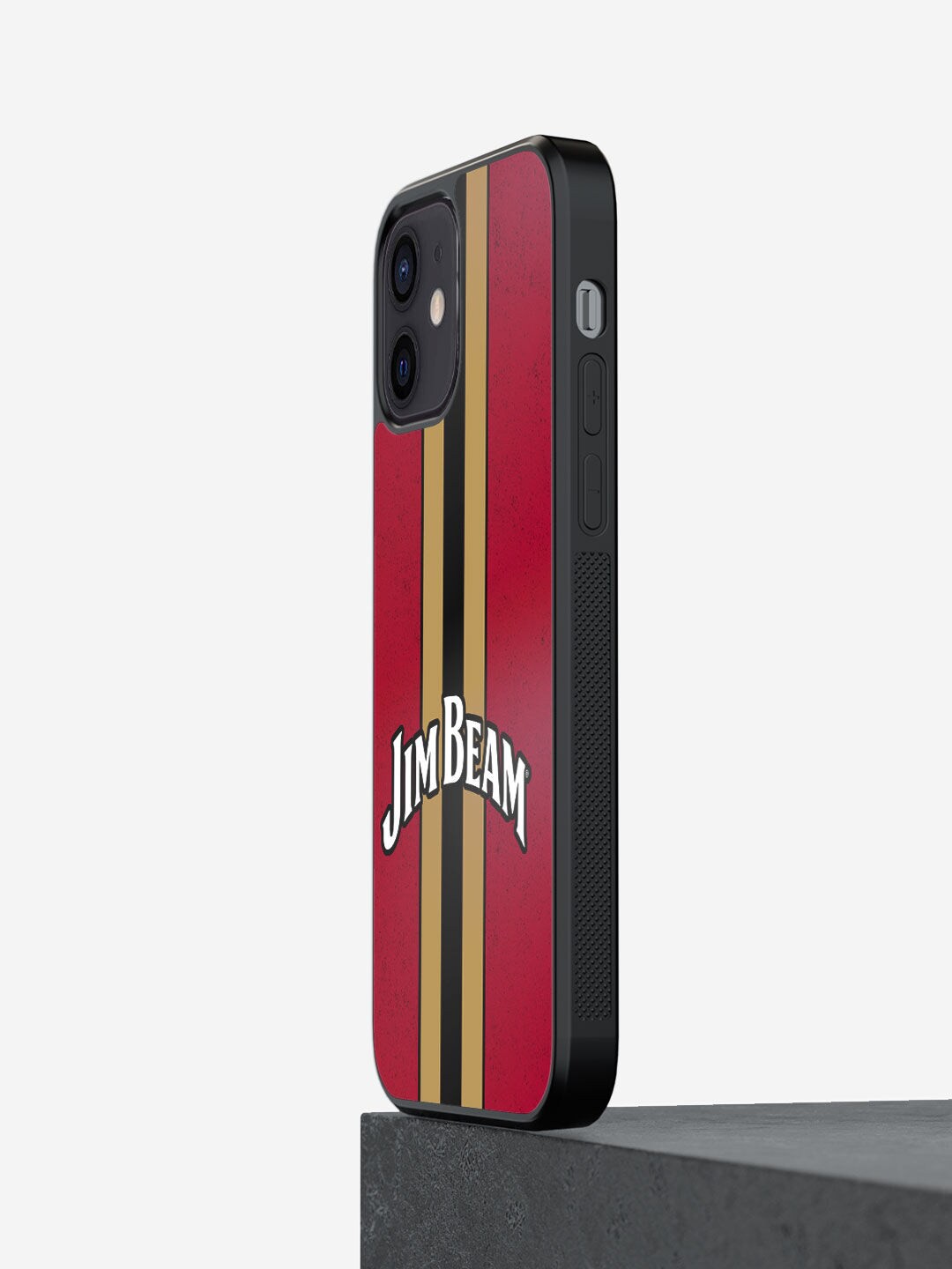 

macmerise Maroon Printed Jim Beam iPhone 12 Mini Bumper Back Case