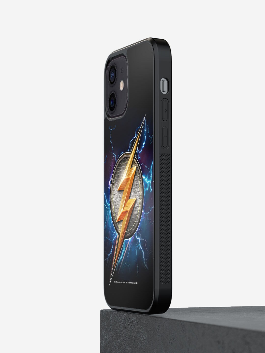

macmerise Black Printed Flash Storm iPhone 12 Mini Bumper Back Case