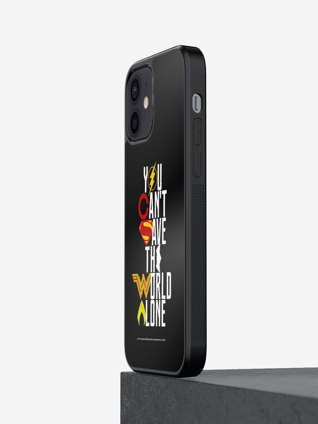 

macmerise Black Printed iPhone 12 Mini Bumper Phone Back Case