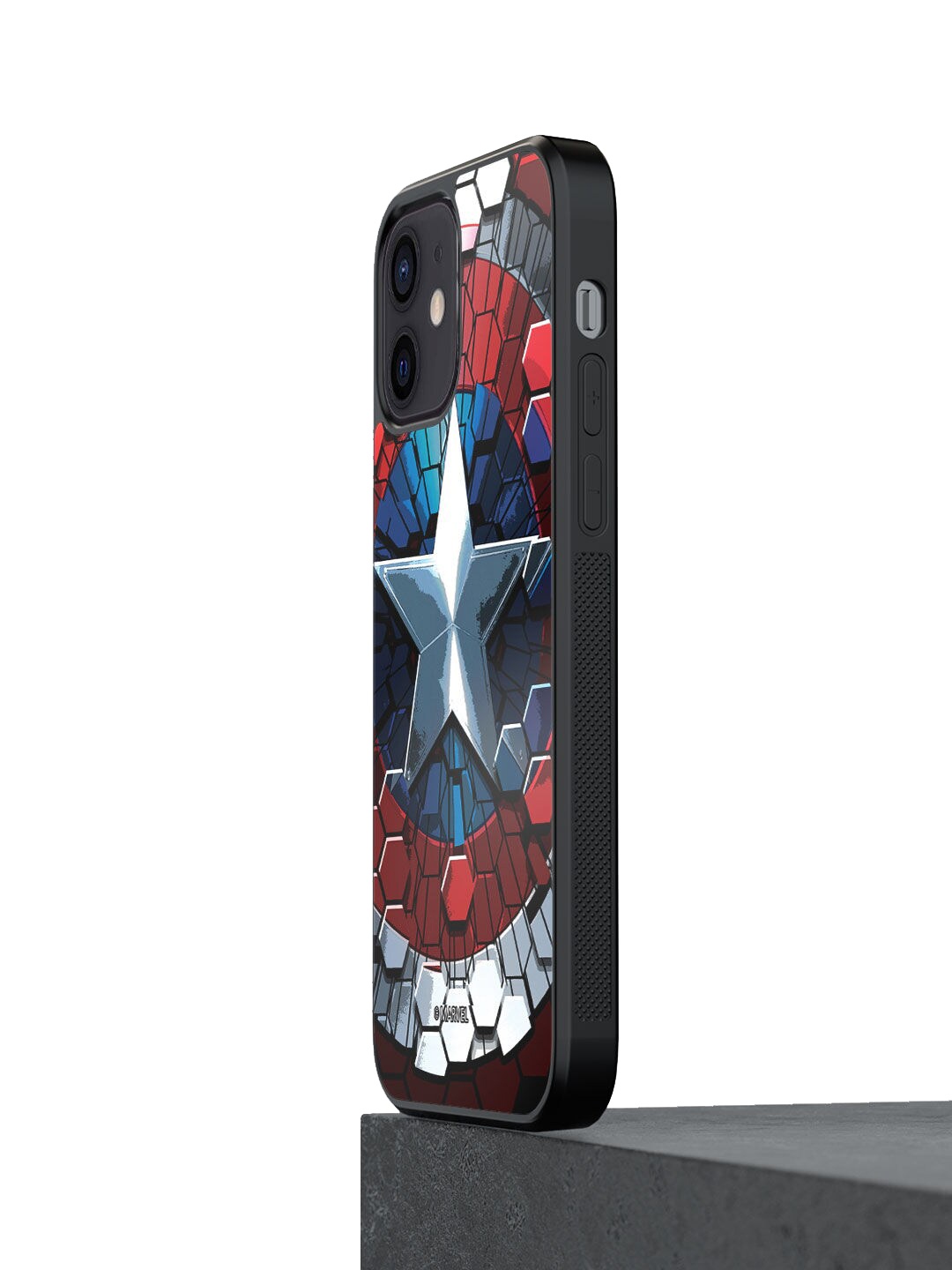 

macmerise Blue & Red Printed iPhone 12 Mini Bumper Back Case