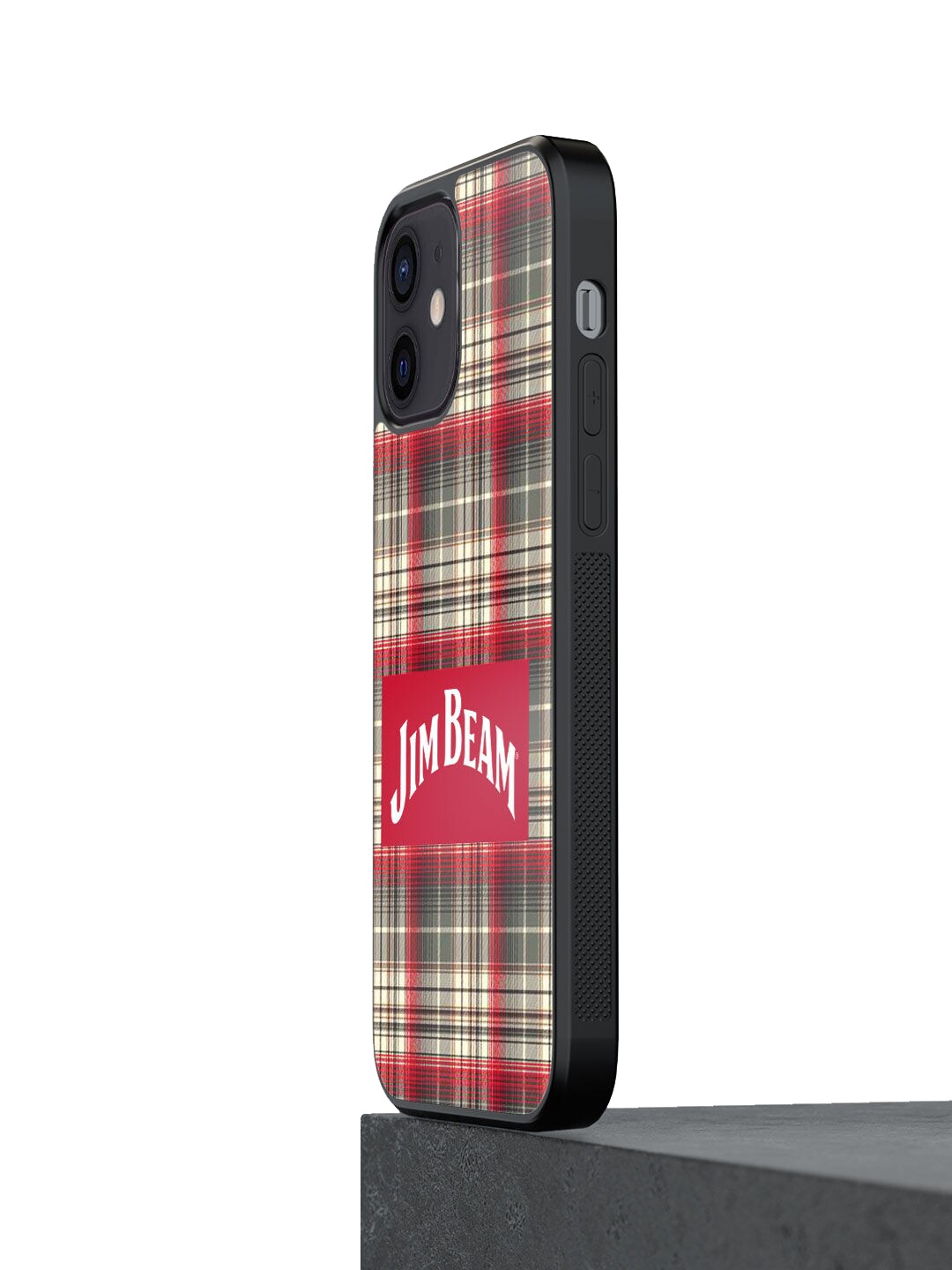 

macmerise Red & Beige Printed iPhone 12 Mini Bumper Back Case