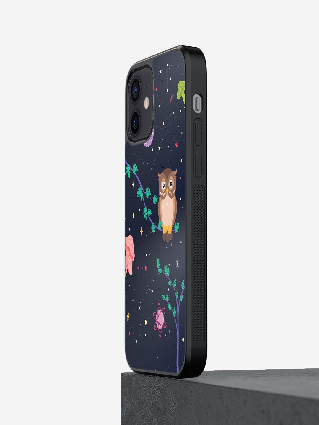 

macmerise Blue Printed iPhone 12 Bumper Phone Back Case