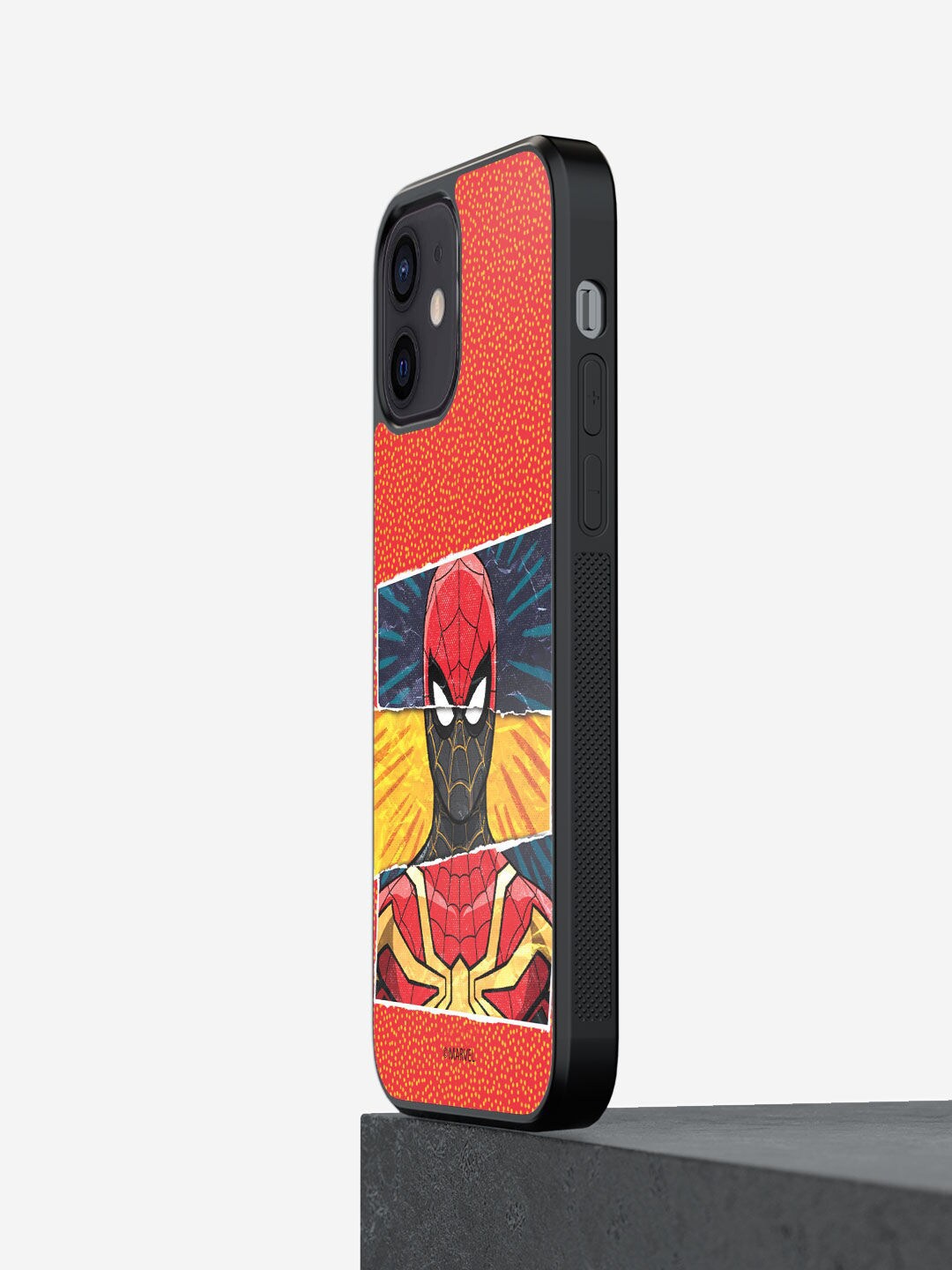 

macmerise Red Printed Spiderman iPhone 12 Bumper Back Case