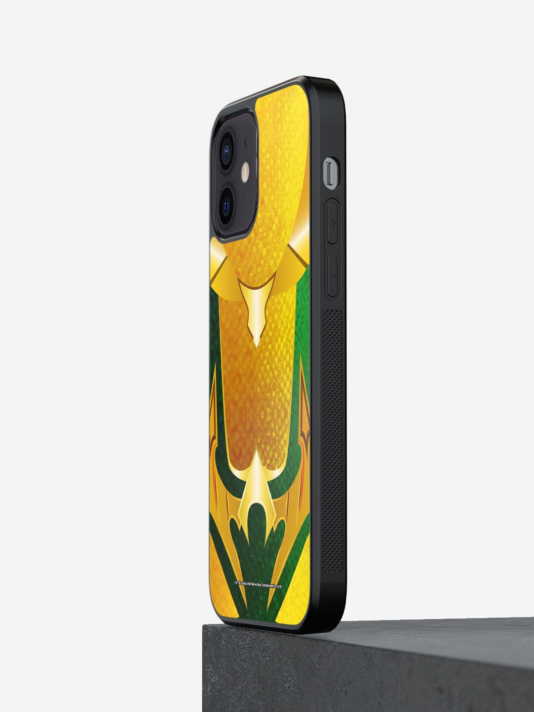 

macmerise Yellow & Green Suit up Aquaman Design iPhone 12 Bumper Phone Back Case