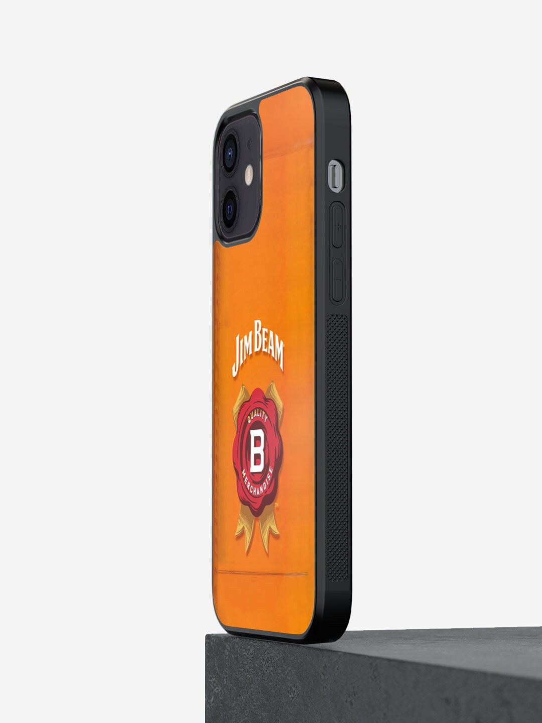 

macmerise Orange Jim Beam Design iPhone 12 Mini Bumper Phone Back Case