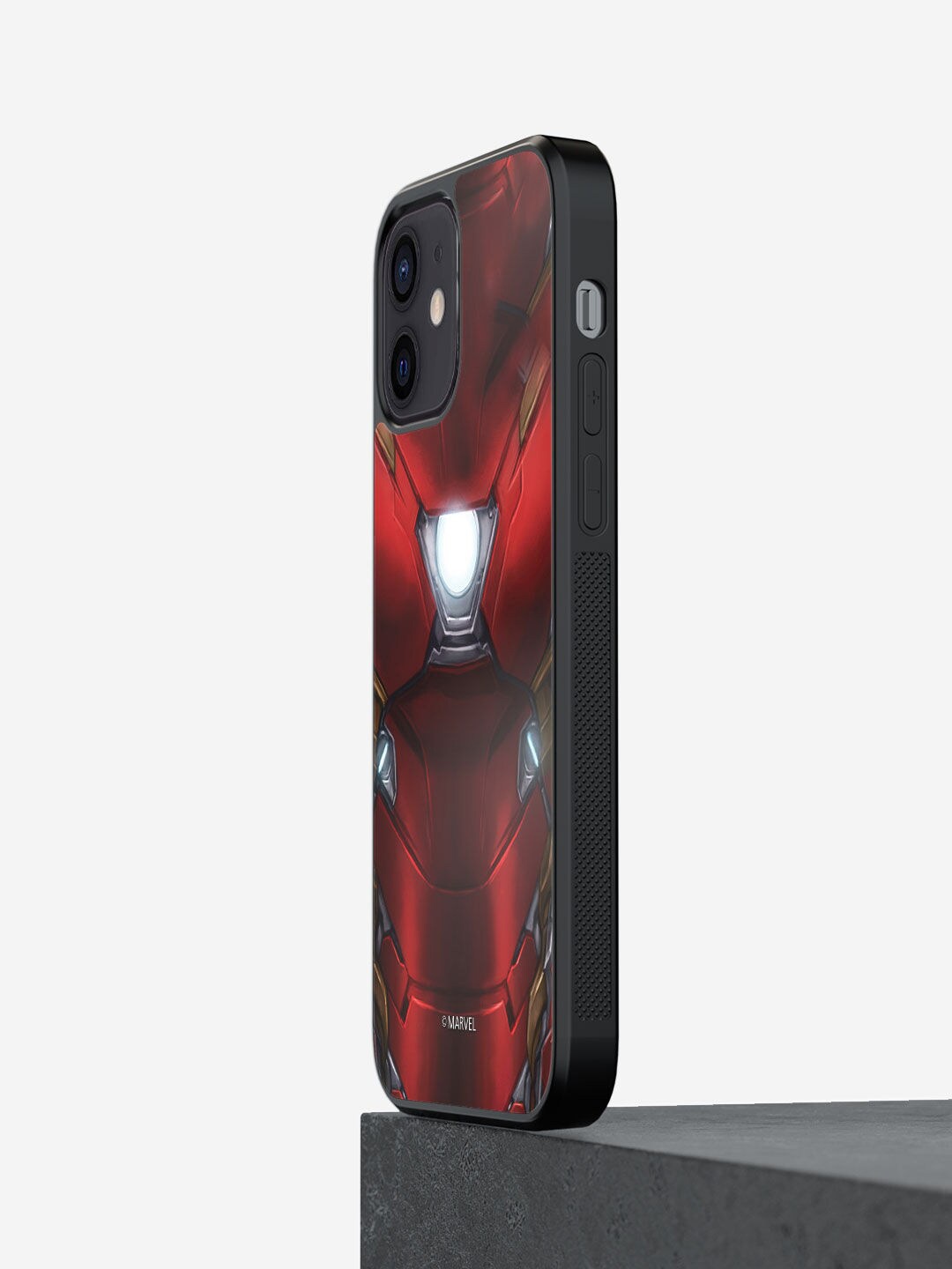 

macmerise Red & Black Printed Suit Up Ironman iPhone 12 Back Case