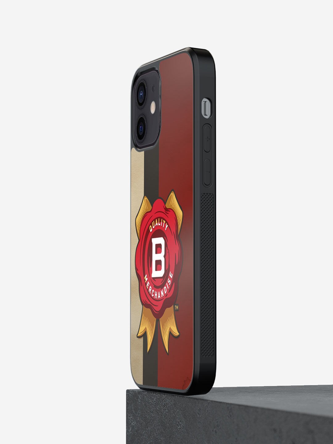 

macmerise Maroon & Black Printed Jim Beam Grunge iPhone 12 Mini Back Case