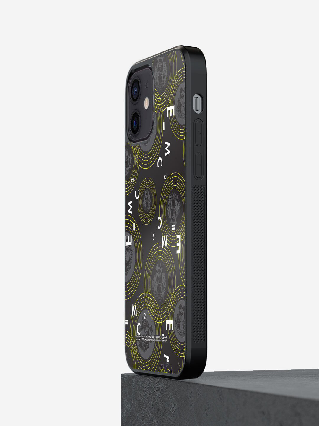 

macmerise Black & Olive Printed Albert Einstein Equation iPhone 12 Mini Back Case