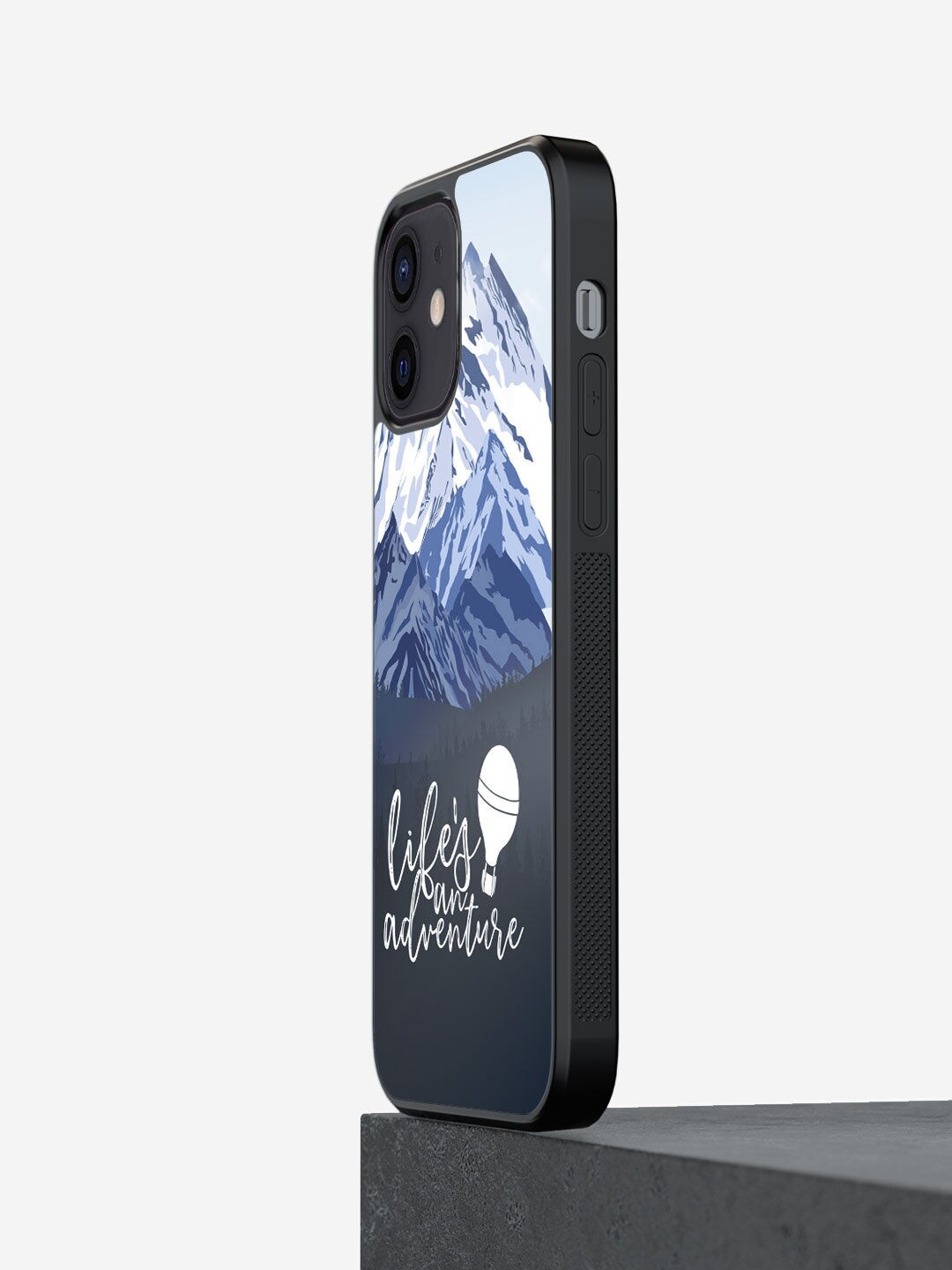 

macmerise Navy Blue Printed Lifes An Adventure iPhone 12 Mini Back Case