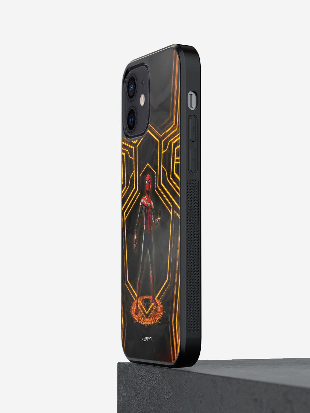 

macmerise Black Printed Spiderman iPhone 12 Mini Back Case