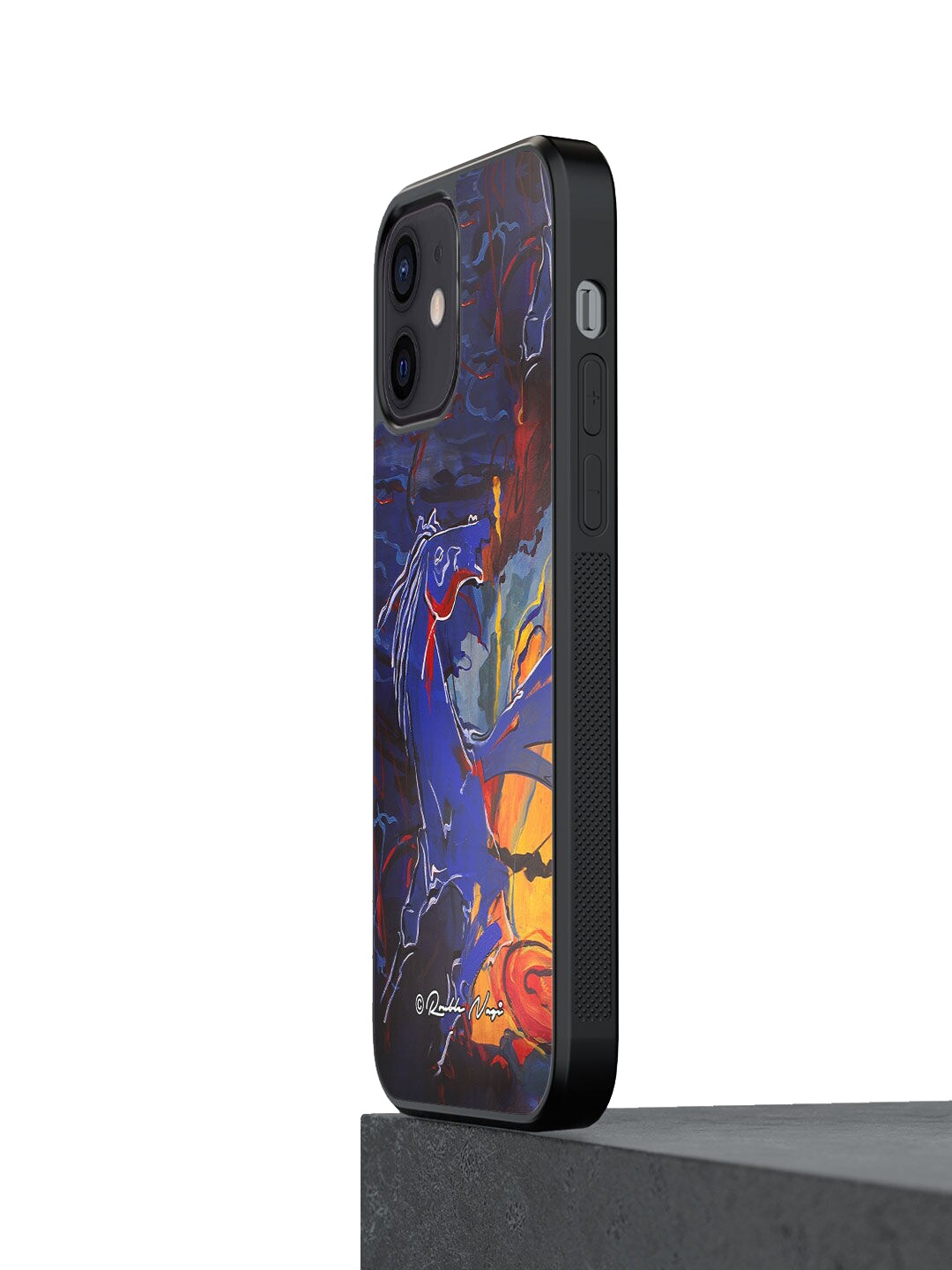 

macmerise Blue Printed iPhone 12 Back Case