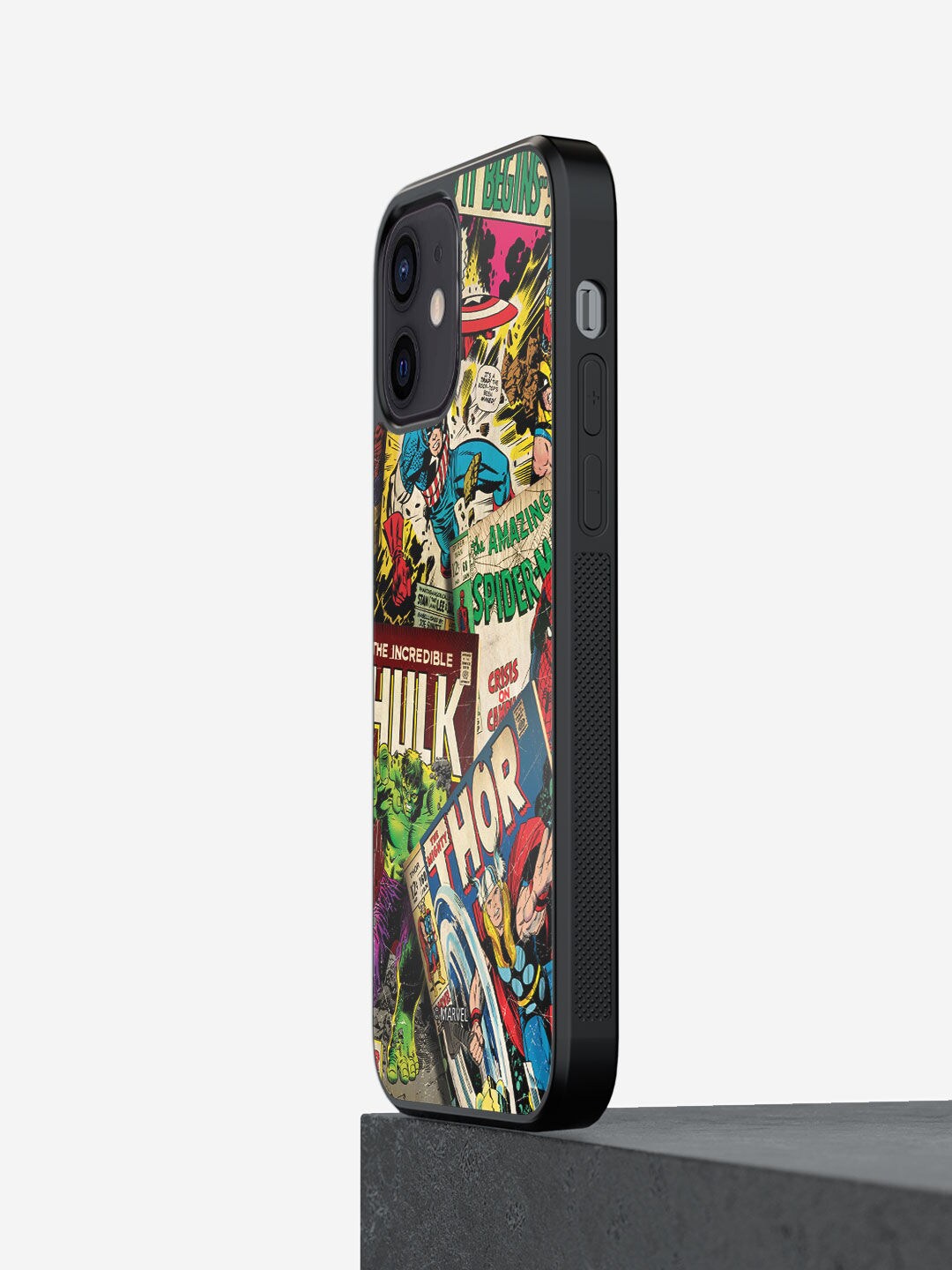 

macmerise Beige Printed iPhone 12 Mini Back Case, Green