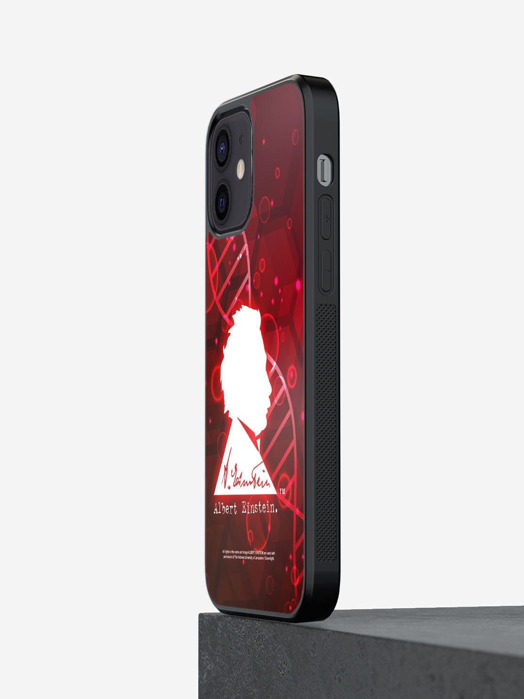 

macmerise Red Printed Genius Albert Einstein iPhone 12 Mini Back Case