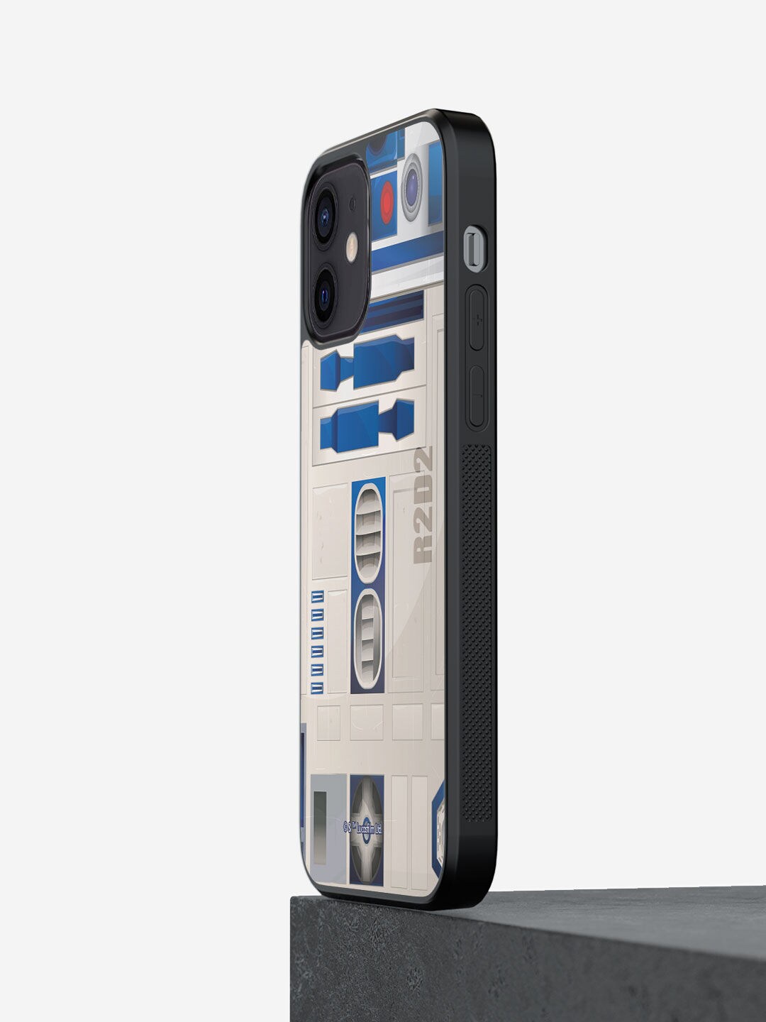 

macmerise Grey & Blue Printed Attire R2D2 iPhone 12 Mini Back Case
