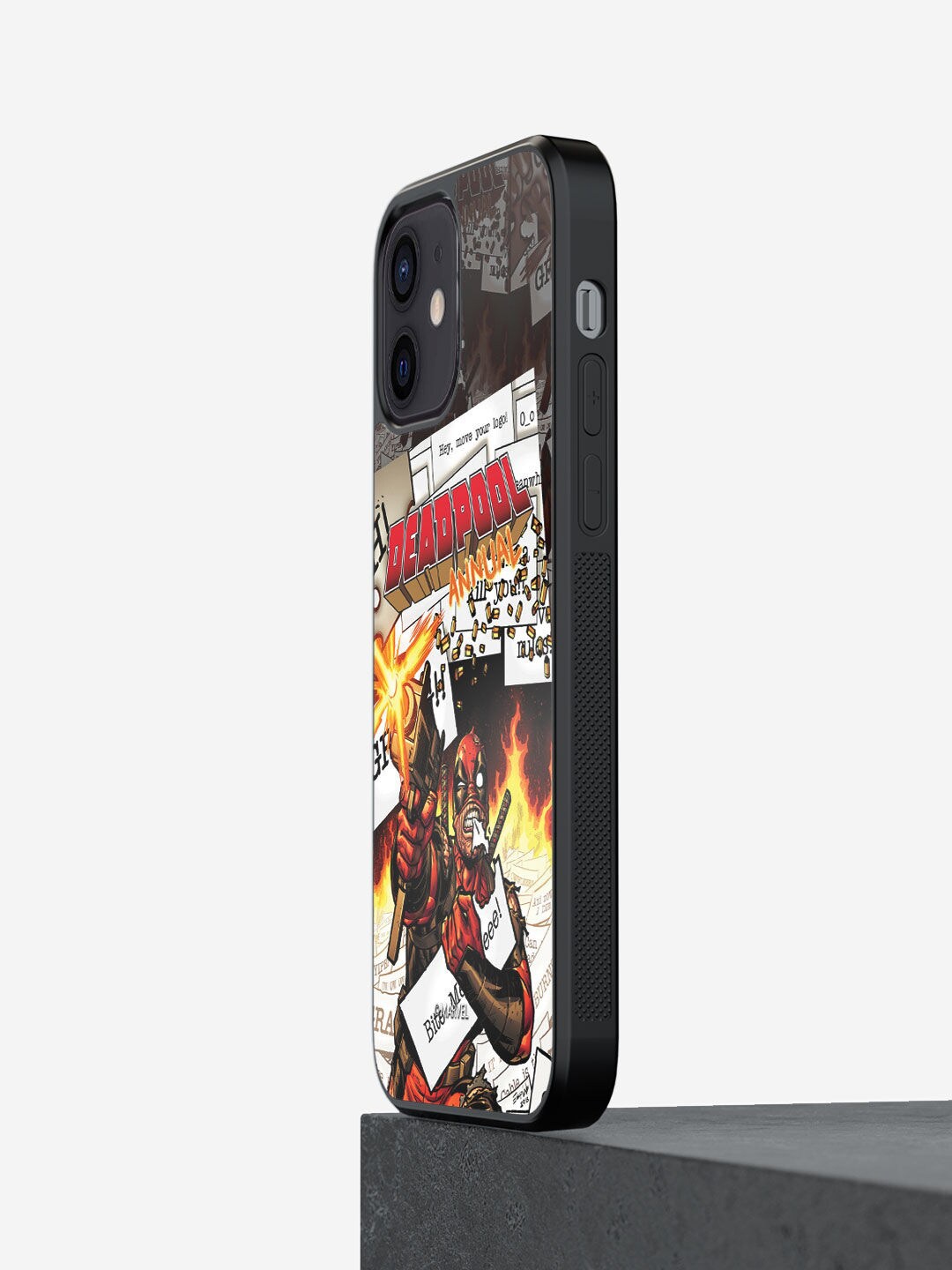 

macmerise White Printed Comic Deadpool iPhone 12 Mini Back Case