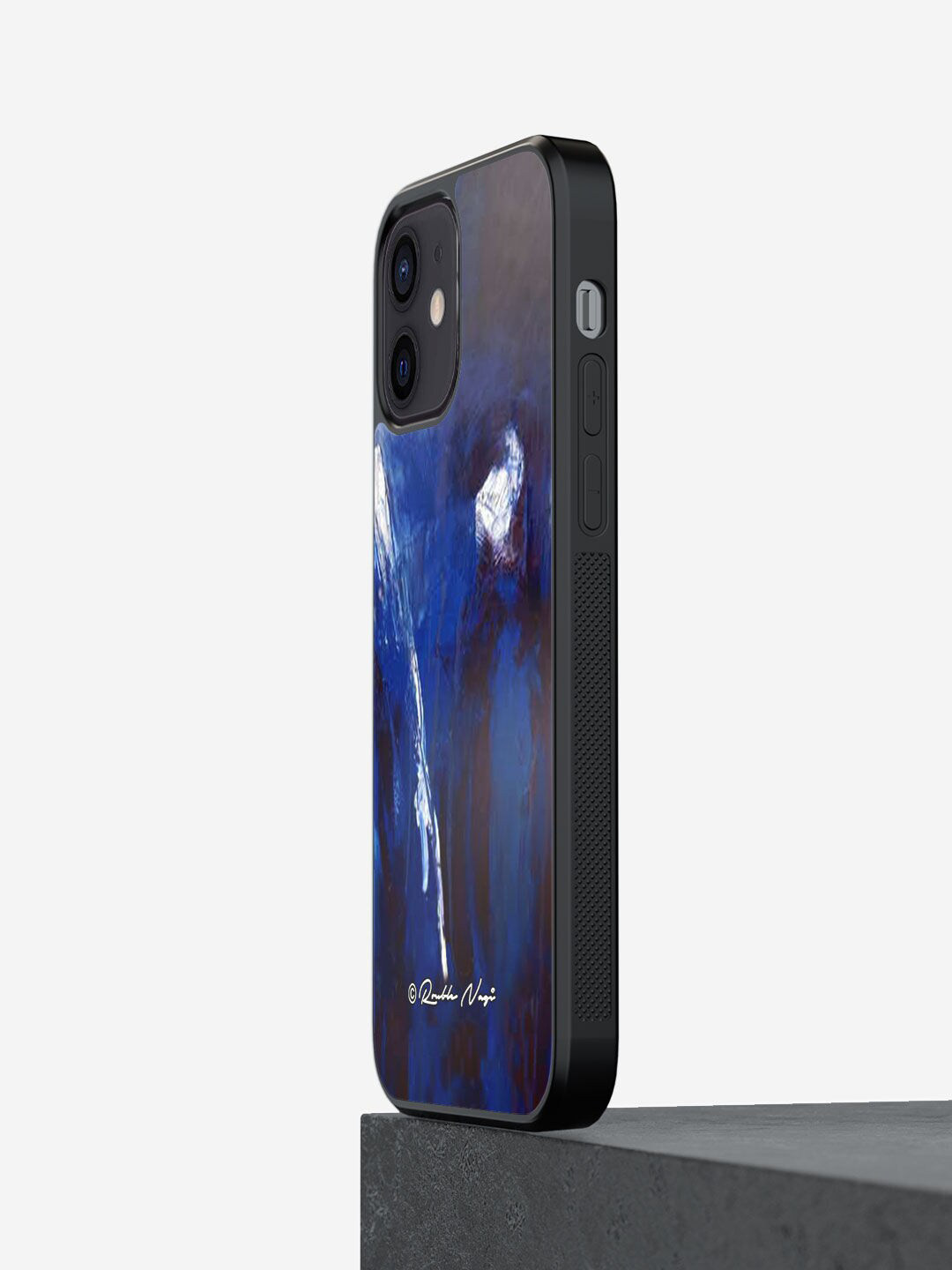 

macmerise Blue Printed Rainfall iPhone 12 Mini Back Case