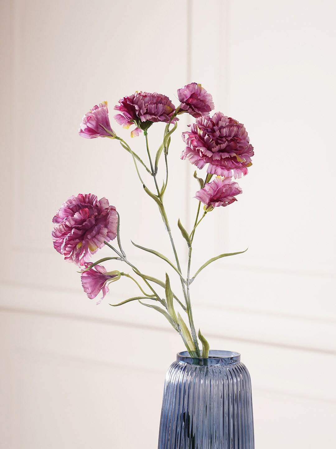 

Pure Home and Living Set Of 2 Purple Carnation Artificial Flowers