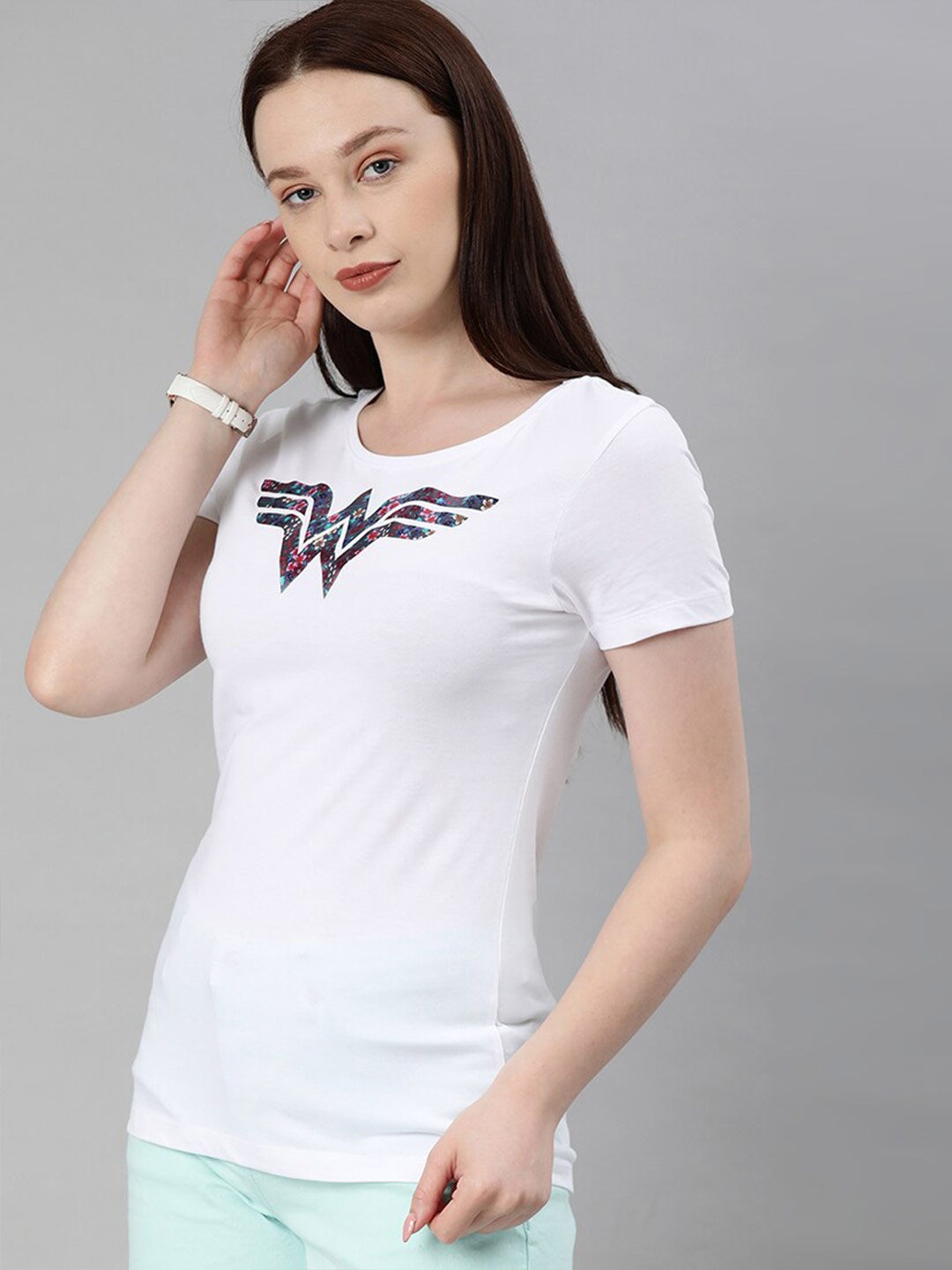 

Kook N Keech Wonder Woman Women White Wonder Woman Printed T-shirt