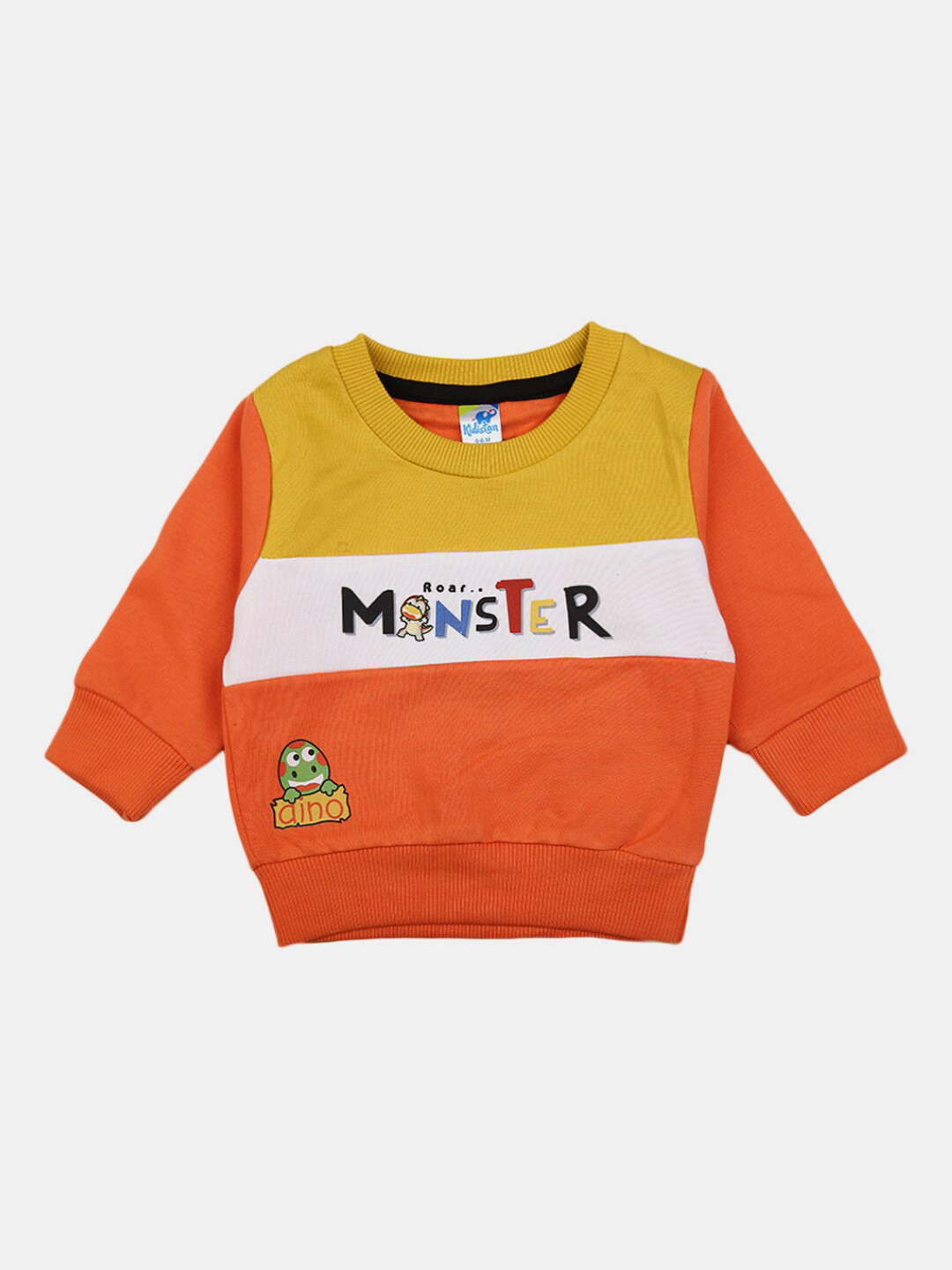 

V-Mart Kids Orange Printed Sweatshirt