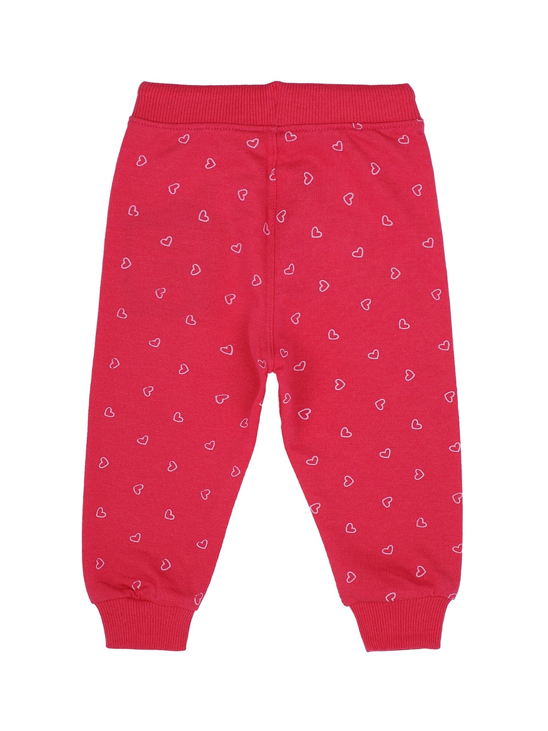 

Bodycare Kids Infant Girls Pink Printed Cotton Joggers