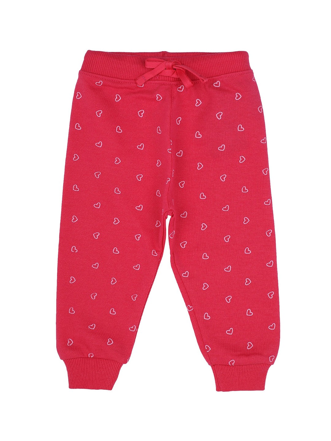 

Bodycare Kids Infant Girls Pink Printed Cotton Joggers