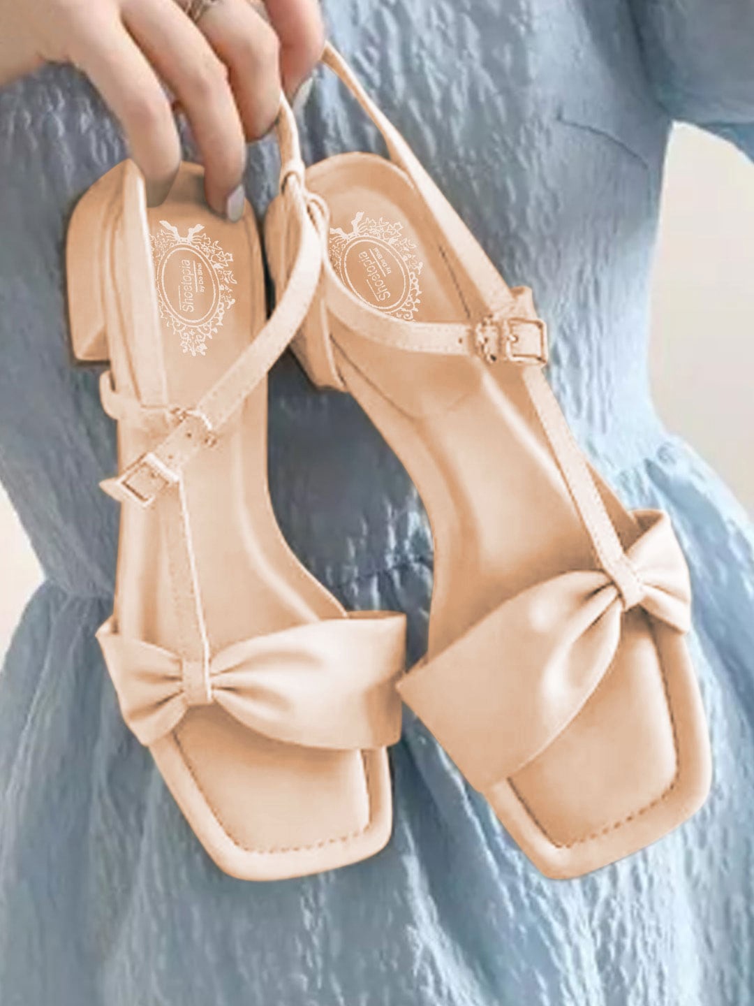 

Shoetopia Women Beige Ballerinas with Bows Flats