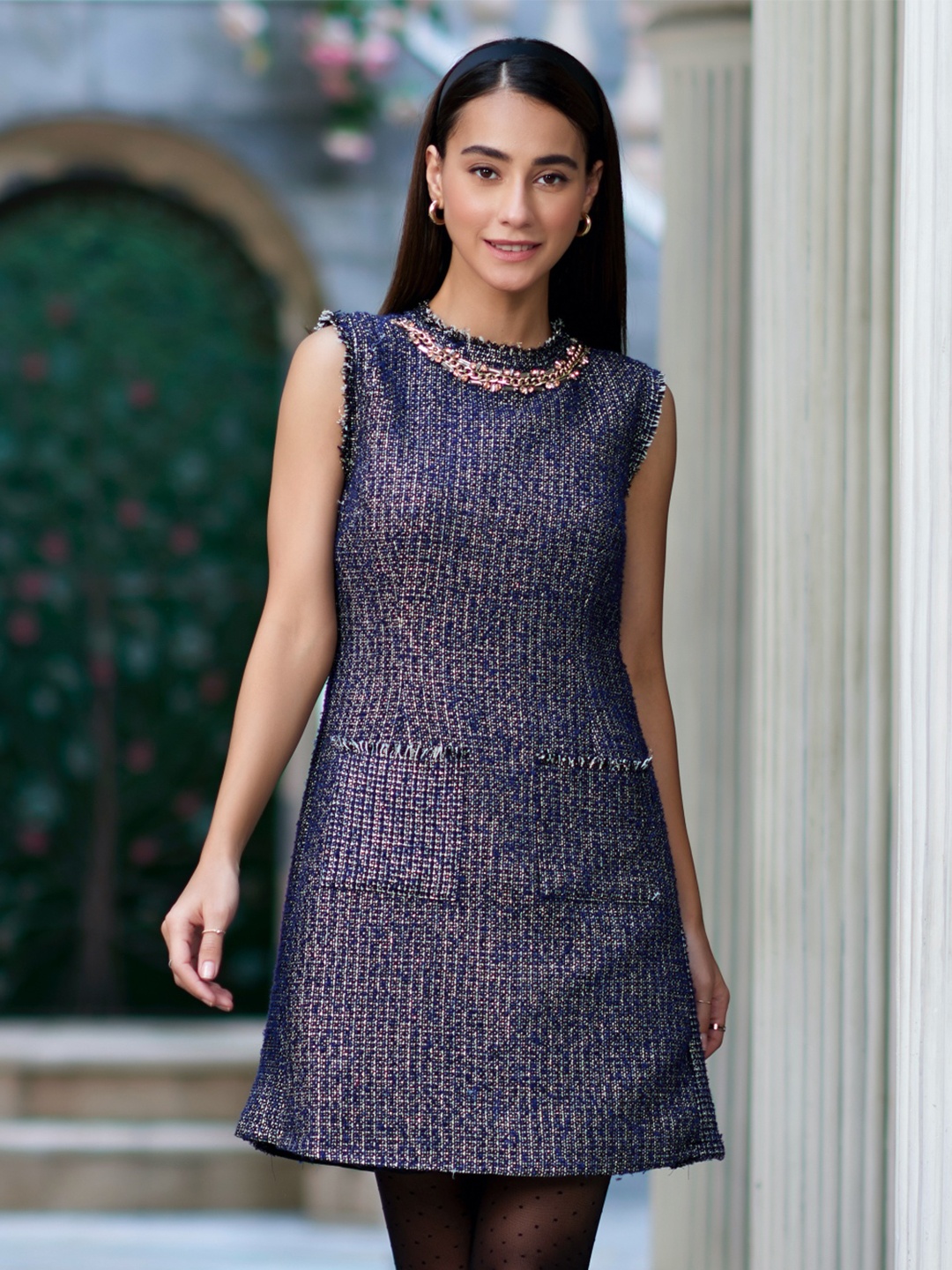 

Style Island Blue A-Line Mini Dress