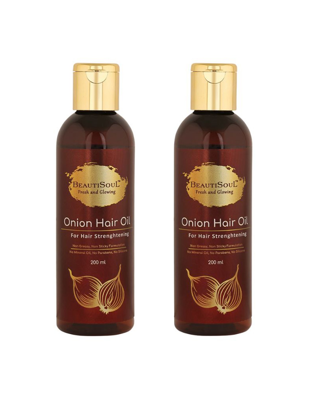 

Beautisoul Set Of 2 Onion Hair Oil 400ml (200 ml x 2), Na