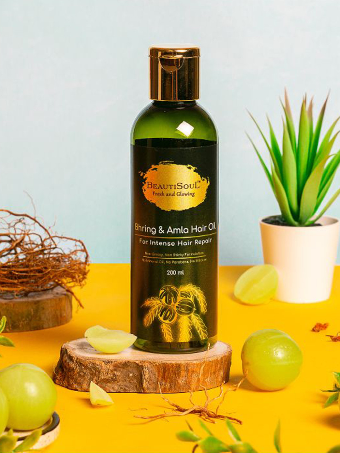

Beautisoul Set Of 2 Bhring & Amla Hair Oil (200ml x 2), Na